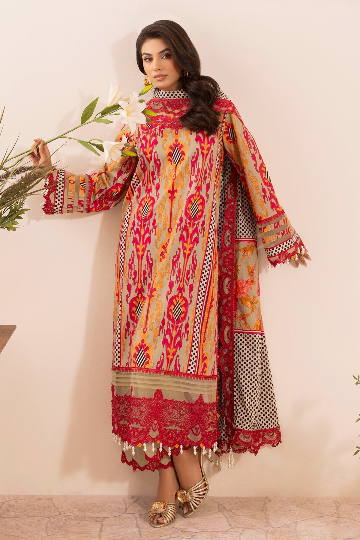 Charizma CRN5-15 3-PC Unstitched Embroidered Lawn Collection