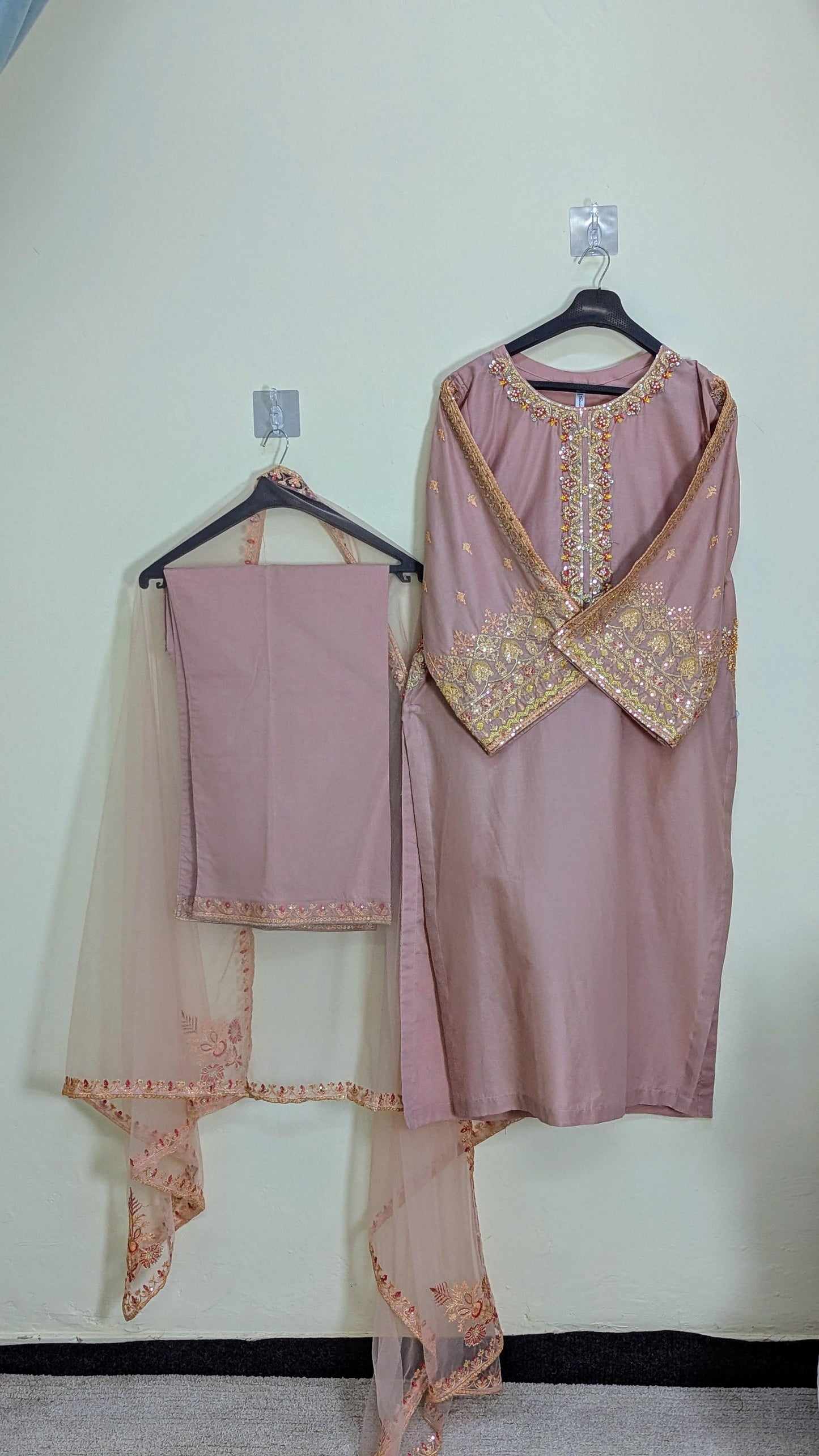 Amna Khurram Saima-Aug1 Peach Ready to wear