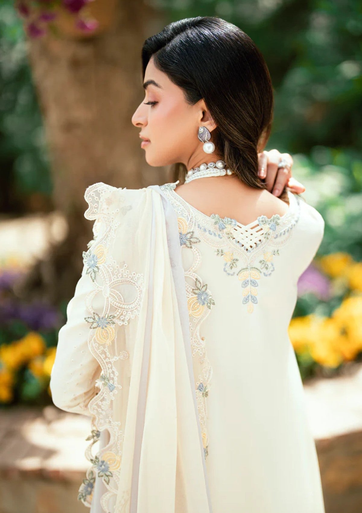 Qalamkar SB#09 Adeena Lawn Luxury Eid Edit 25