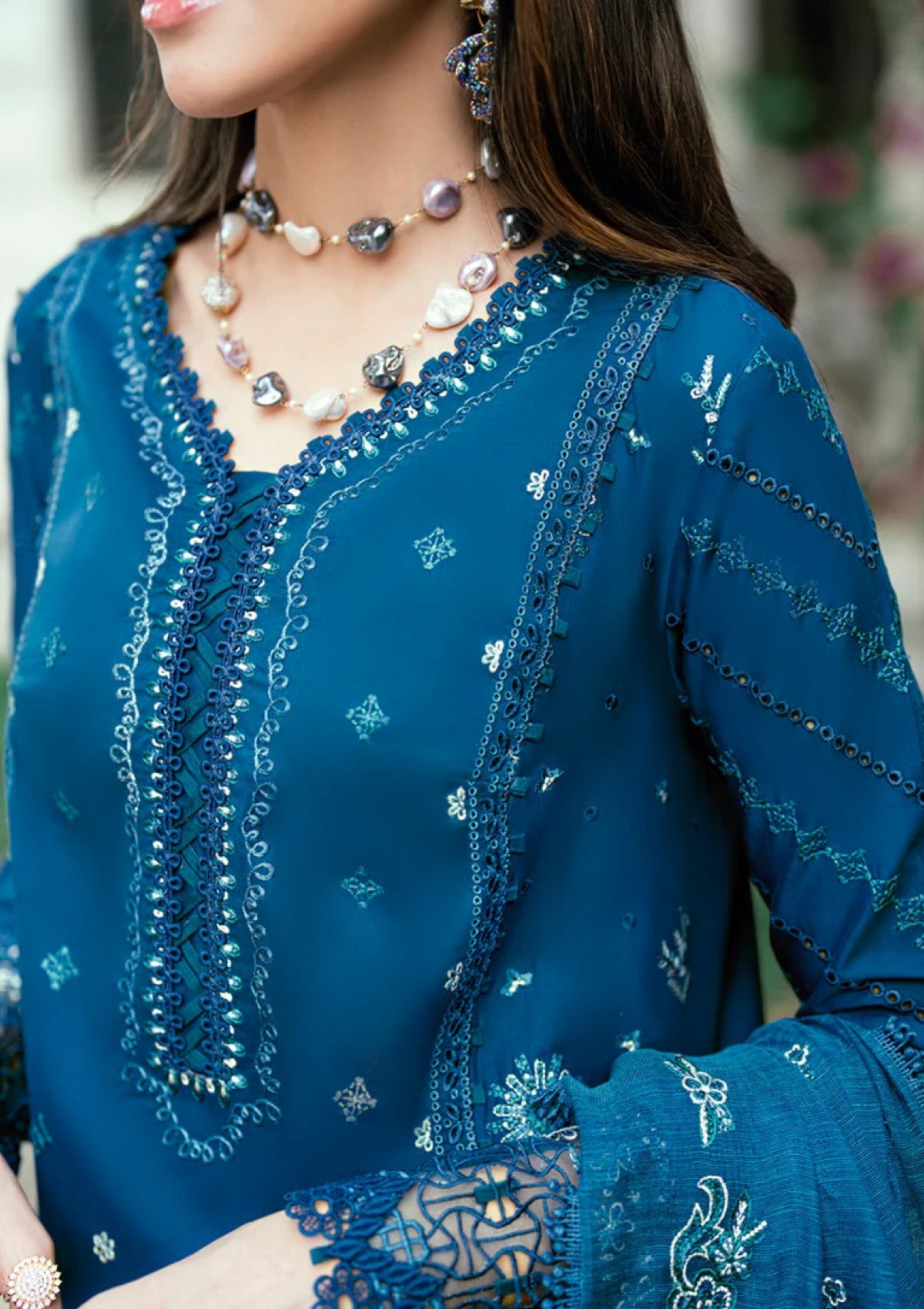 Qalamkar SB#11 Noray Lawn Luxury Eid Edit 25