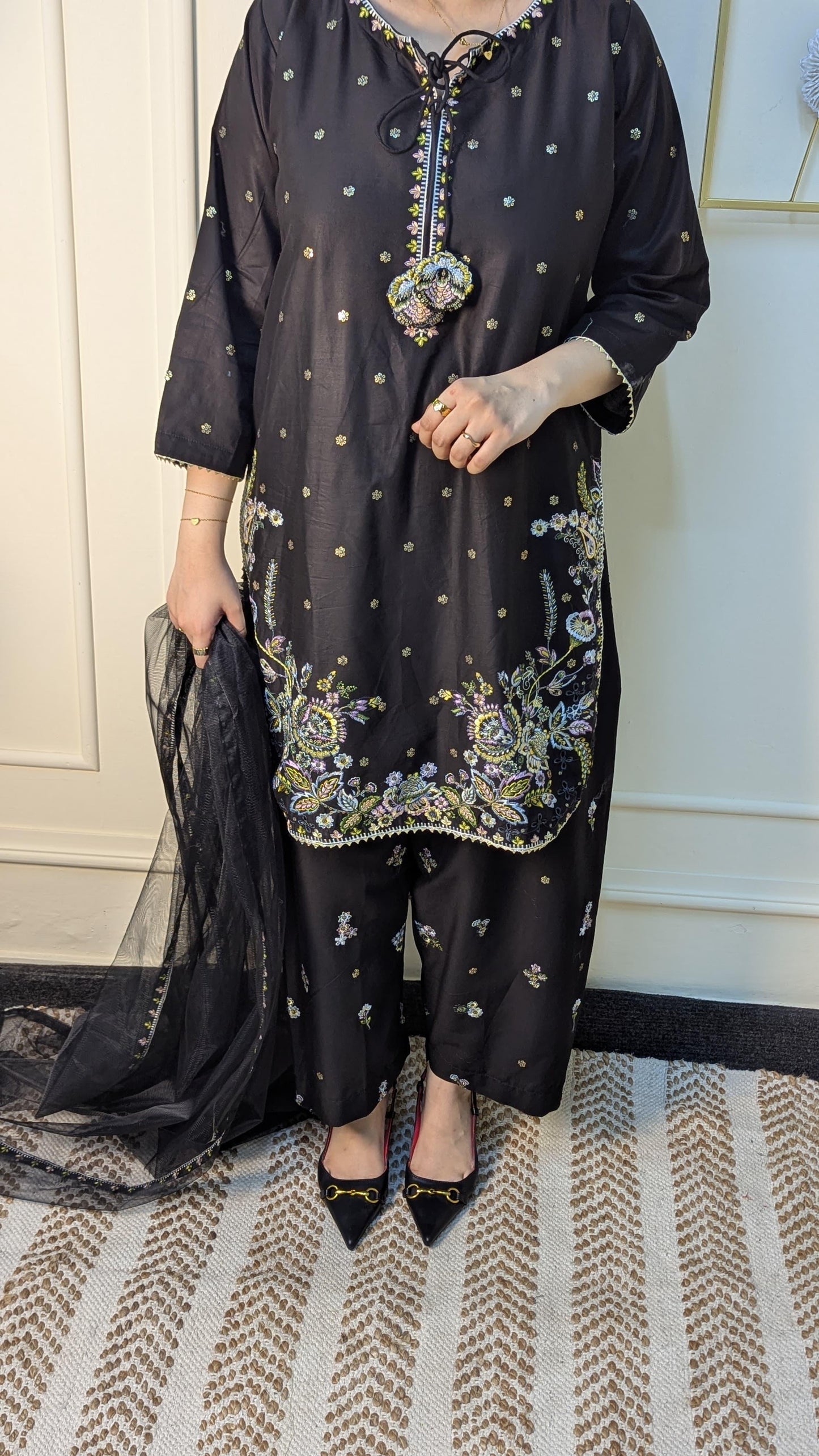 Amna Khurram Saima-Aug04 Black Ready to wear