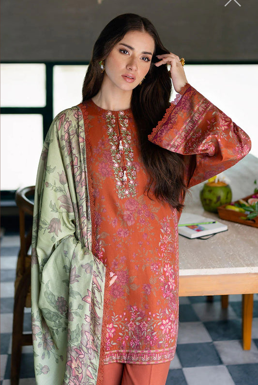CROSS STITCH AUTUMN GLAZE-3PC COTTON SATIN READY TO WEAR