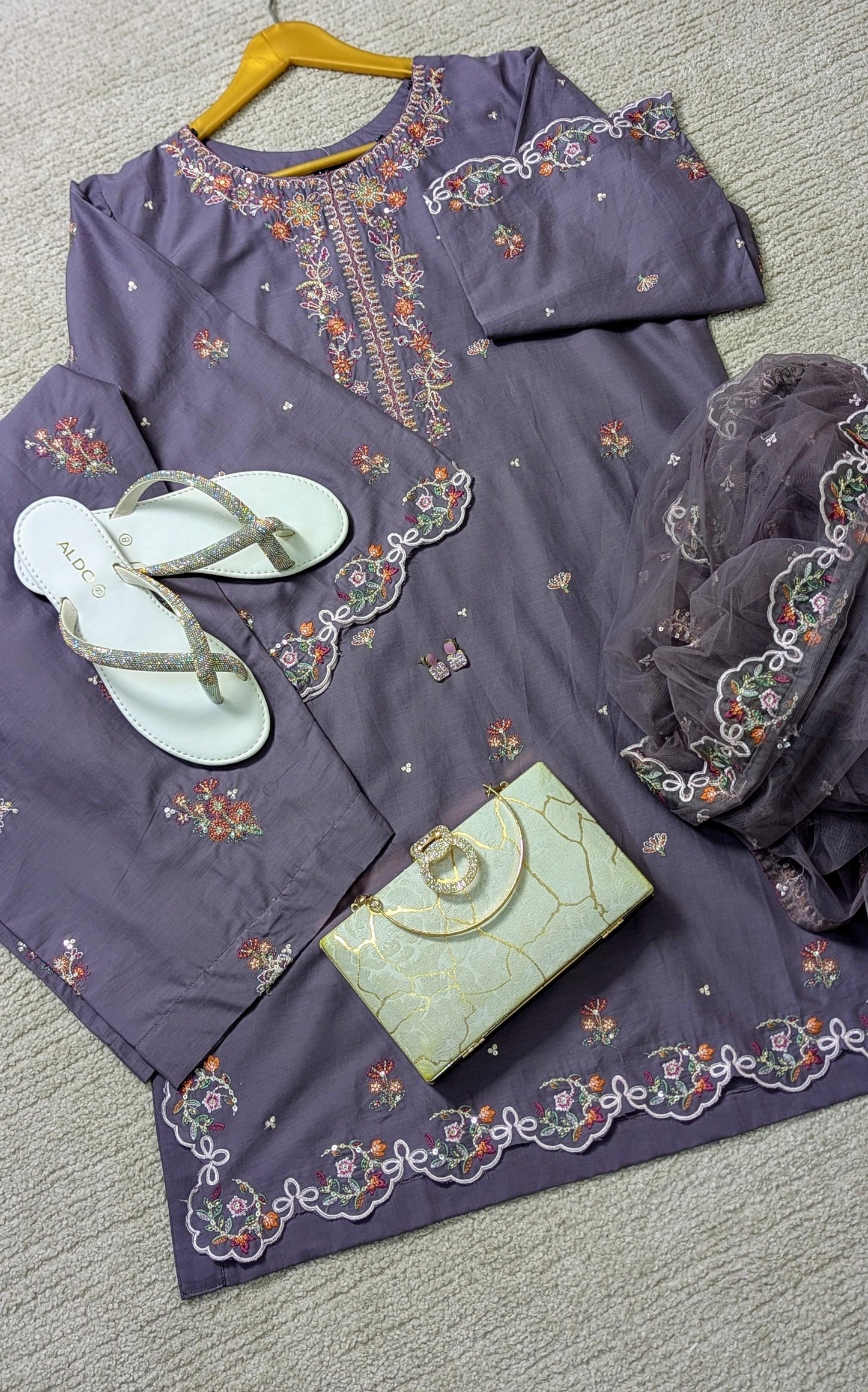 Amna Khurram Saima-Aug3 Purple Ready to wear