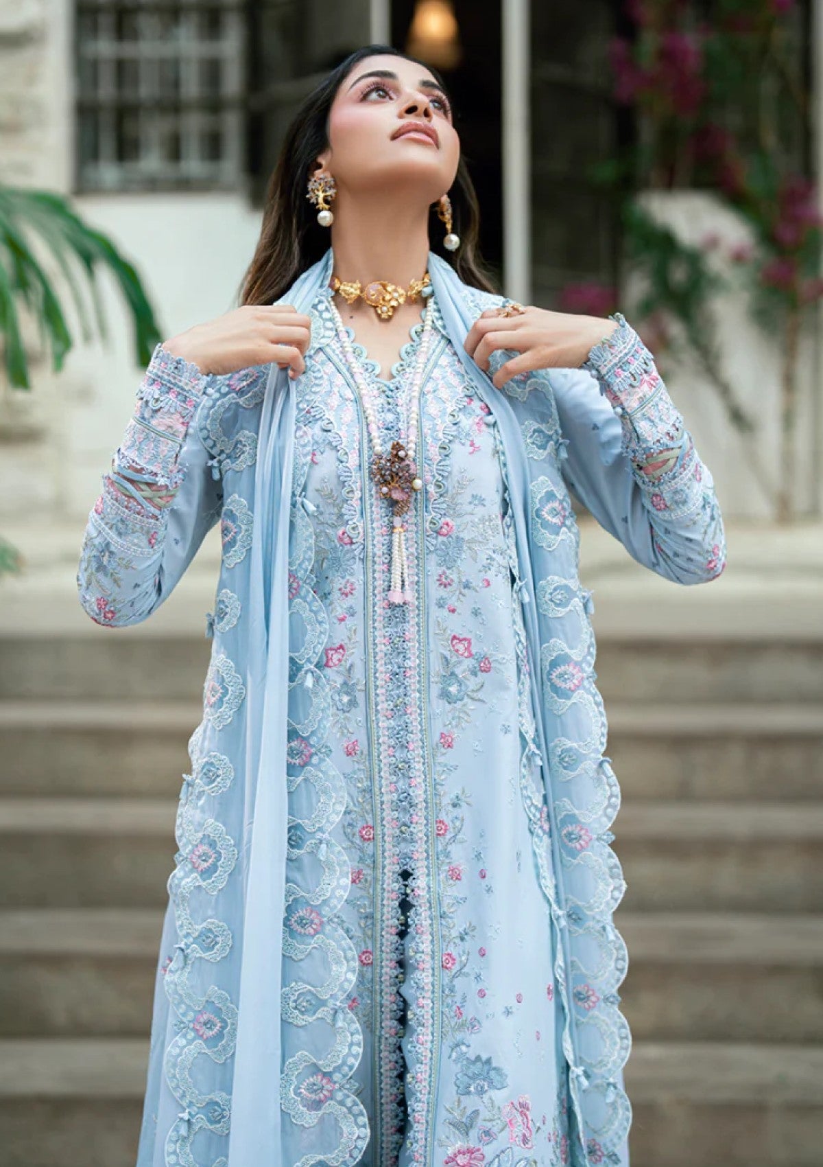 Qalamkar SB#04 Zarish Lawn Luxury Eid Edit 25