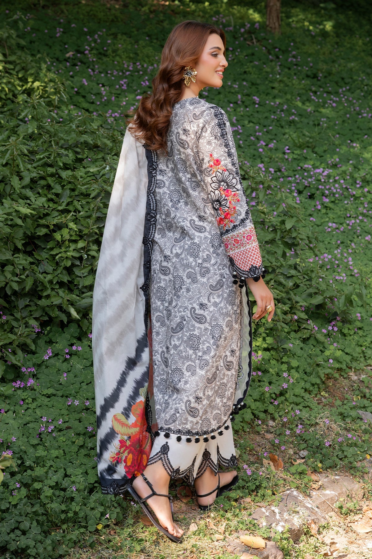 Charizma CRN5-09 3-PC Unstitched Embroidered Lawn Collection