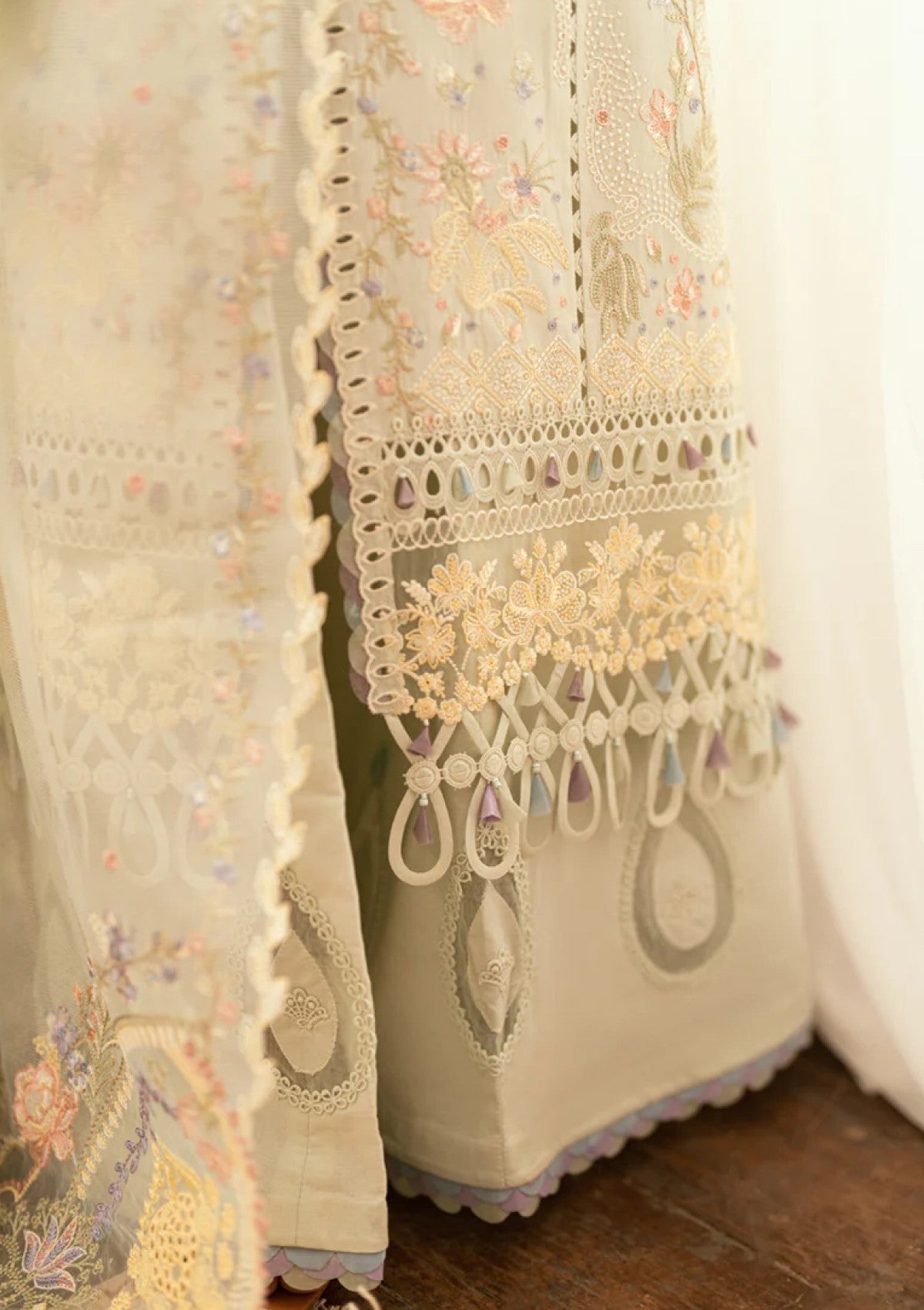 Qalamkar SB#08 Rimsha Lawn Luxury Eid Edit 25