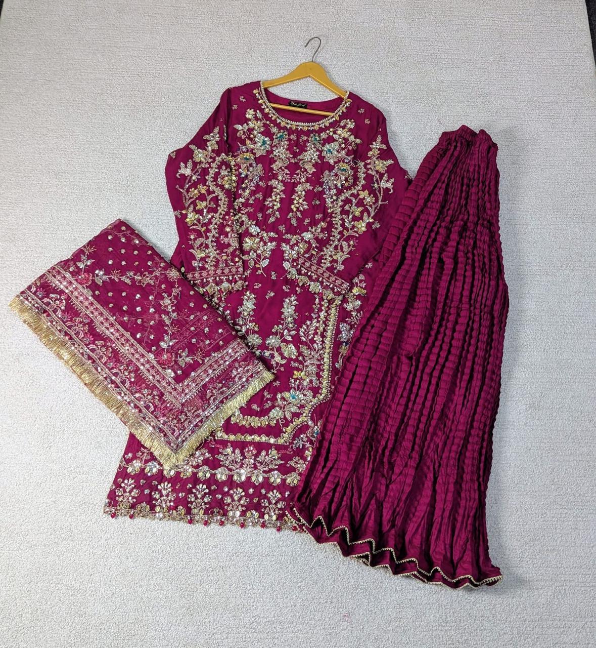 Sajni D-10 Maroon Festive Ready To Wear