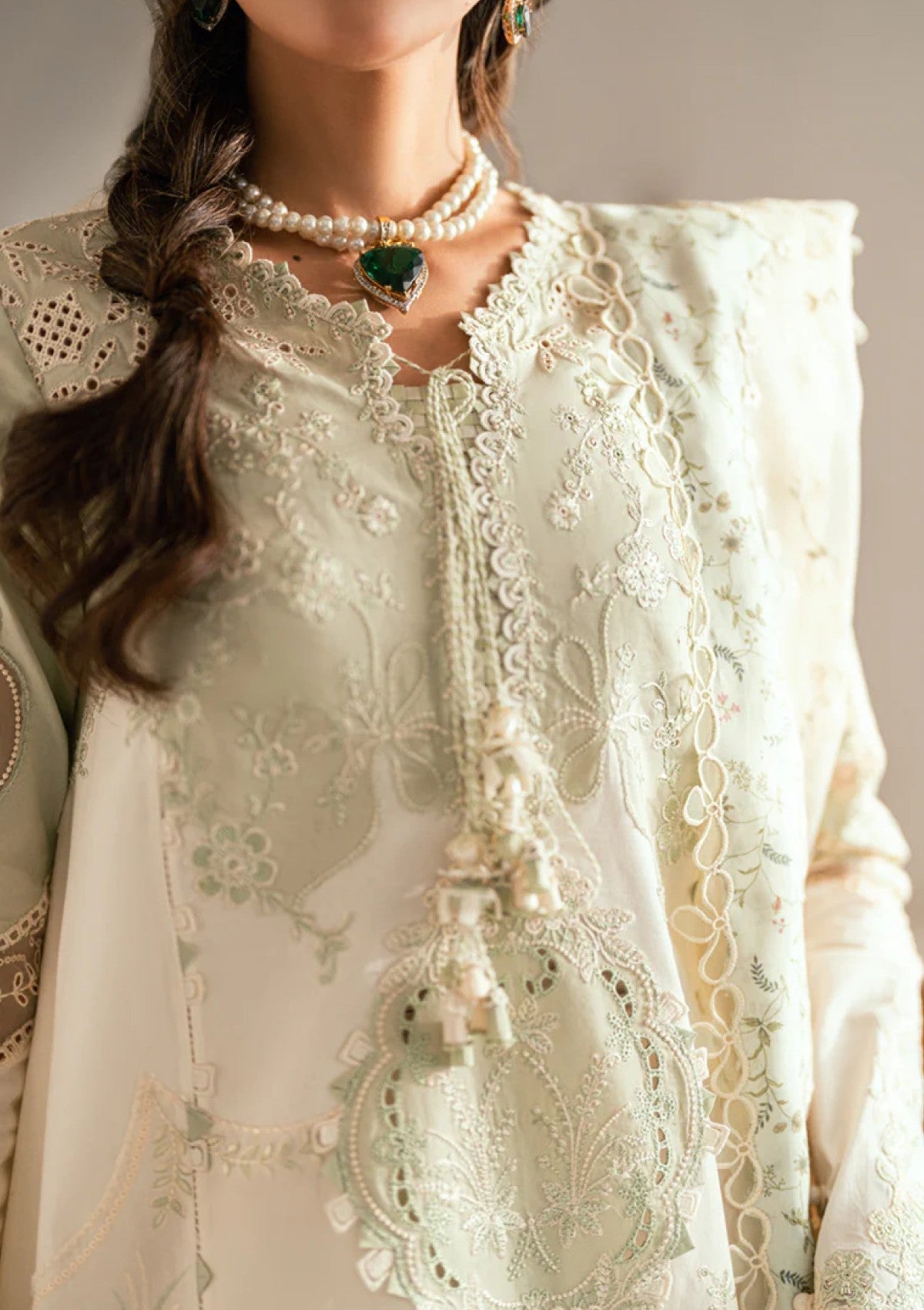 Qalamkar SB#10 Nadia Lawn Luxury Eid Edit 25