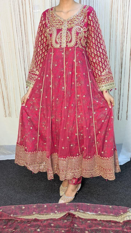 Sajni D-1 Red Festive Ready To Wear