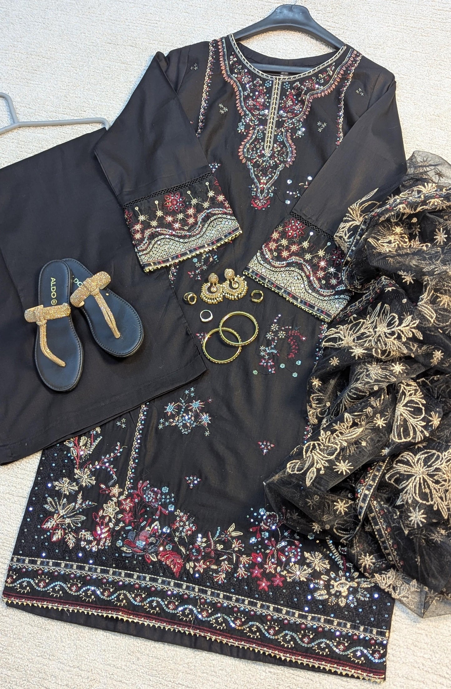 Amna Khurram Saima-Aug12 Black Ready to wear