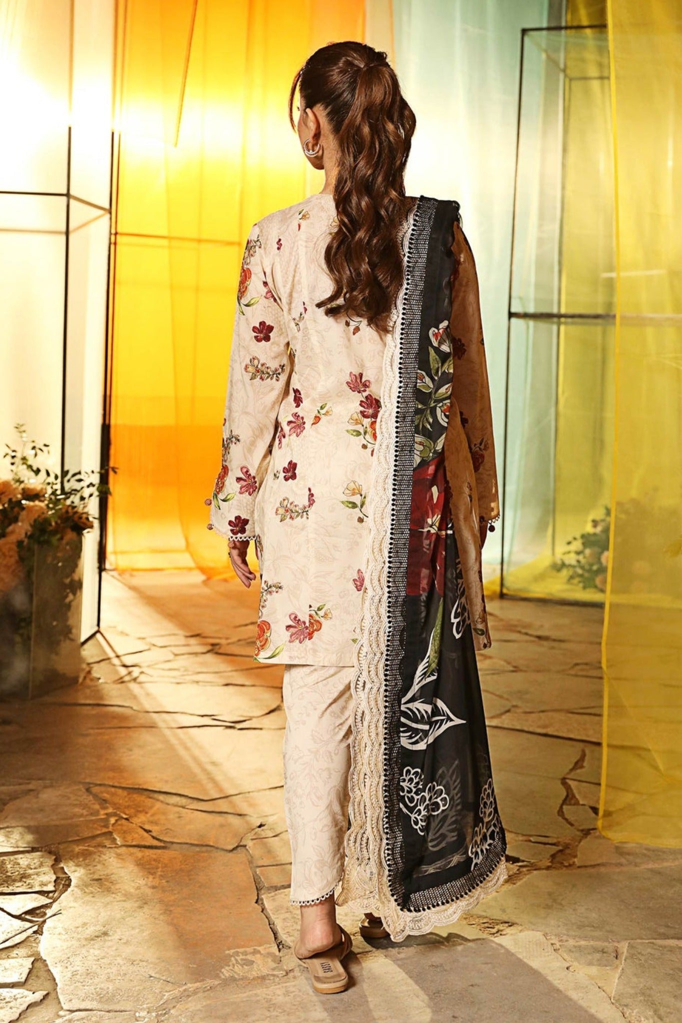 M.Basics By Maria B 02-B Lawn Vol-01 Collection