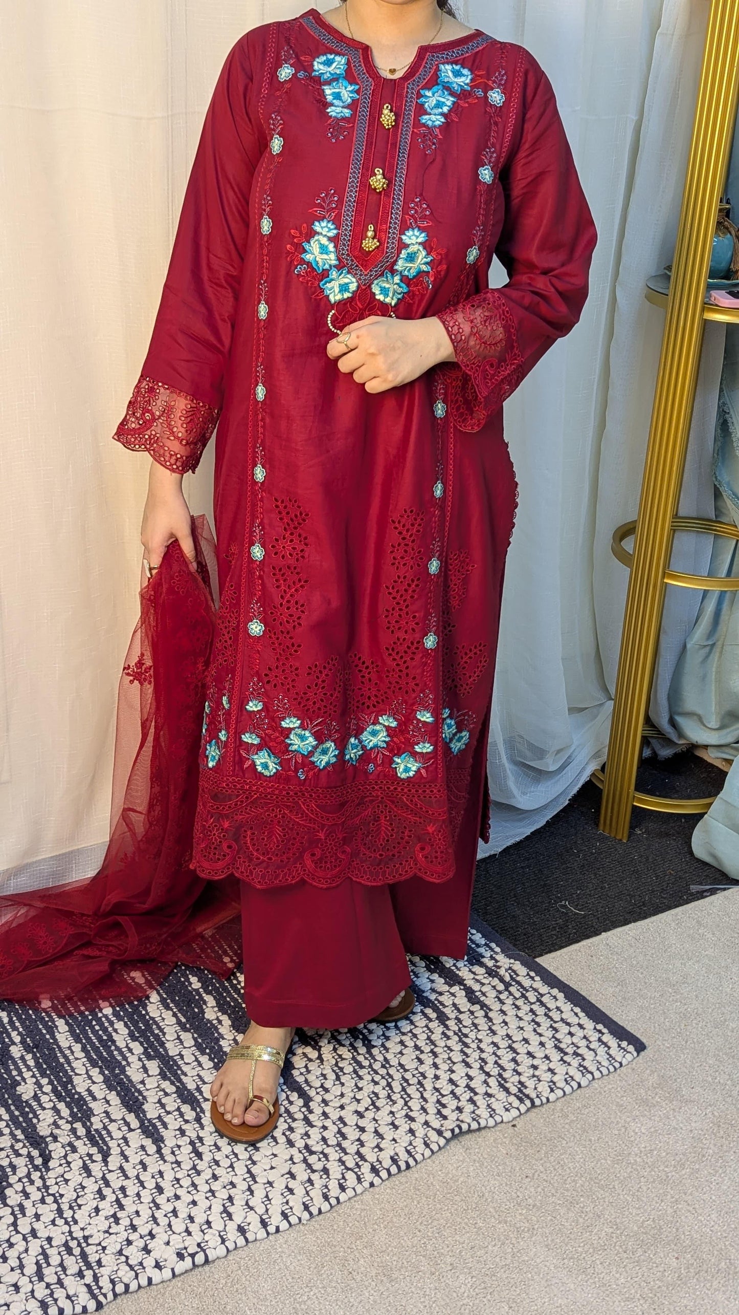 Amna Khurram Saima-Aug13 Red Ready to wear