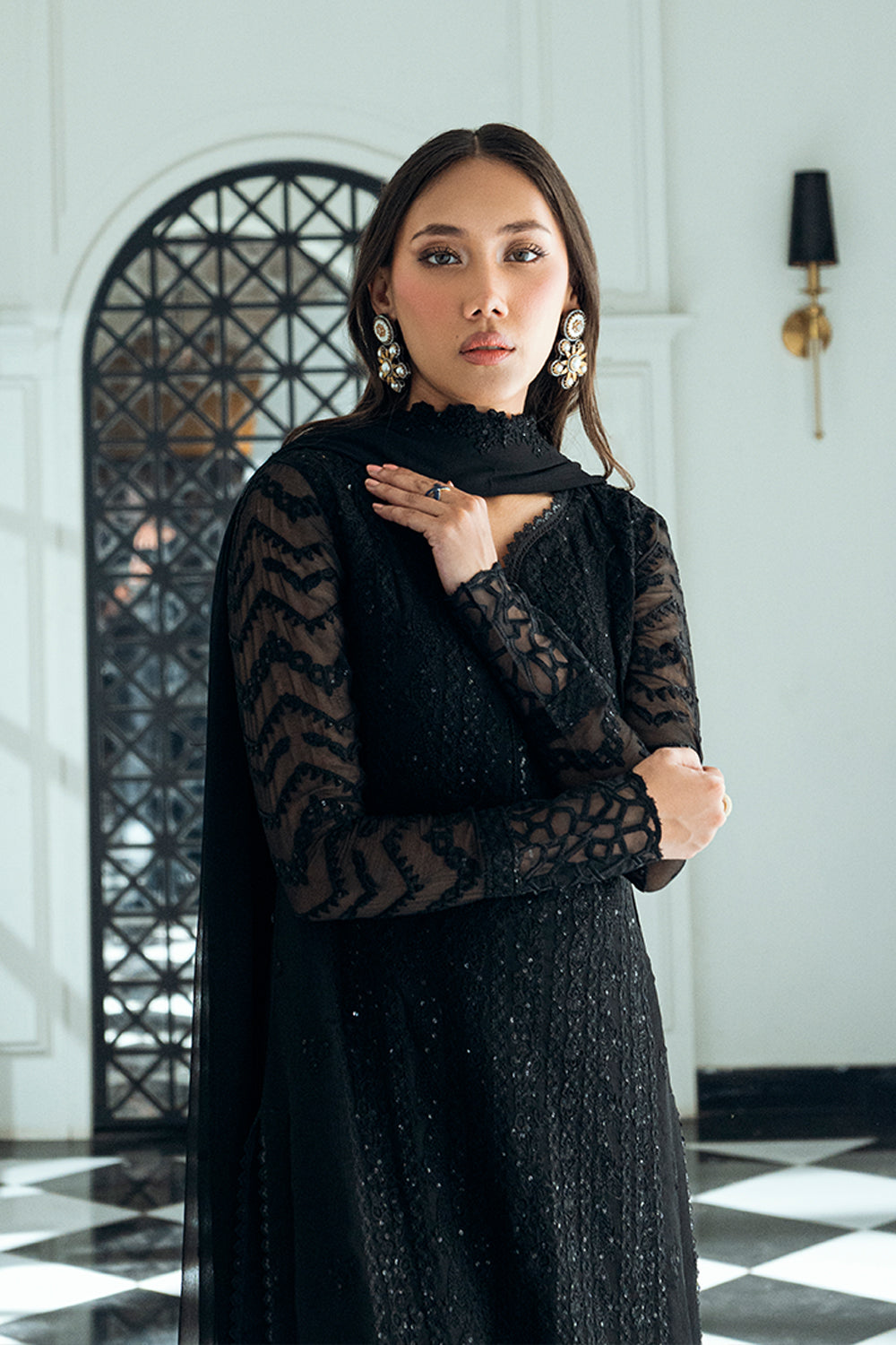 Azure Raven Drape Ensembles Festive Collection