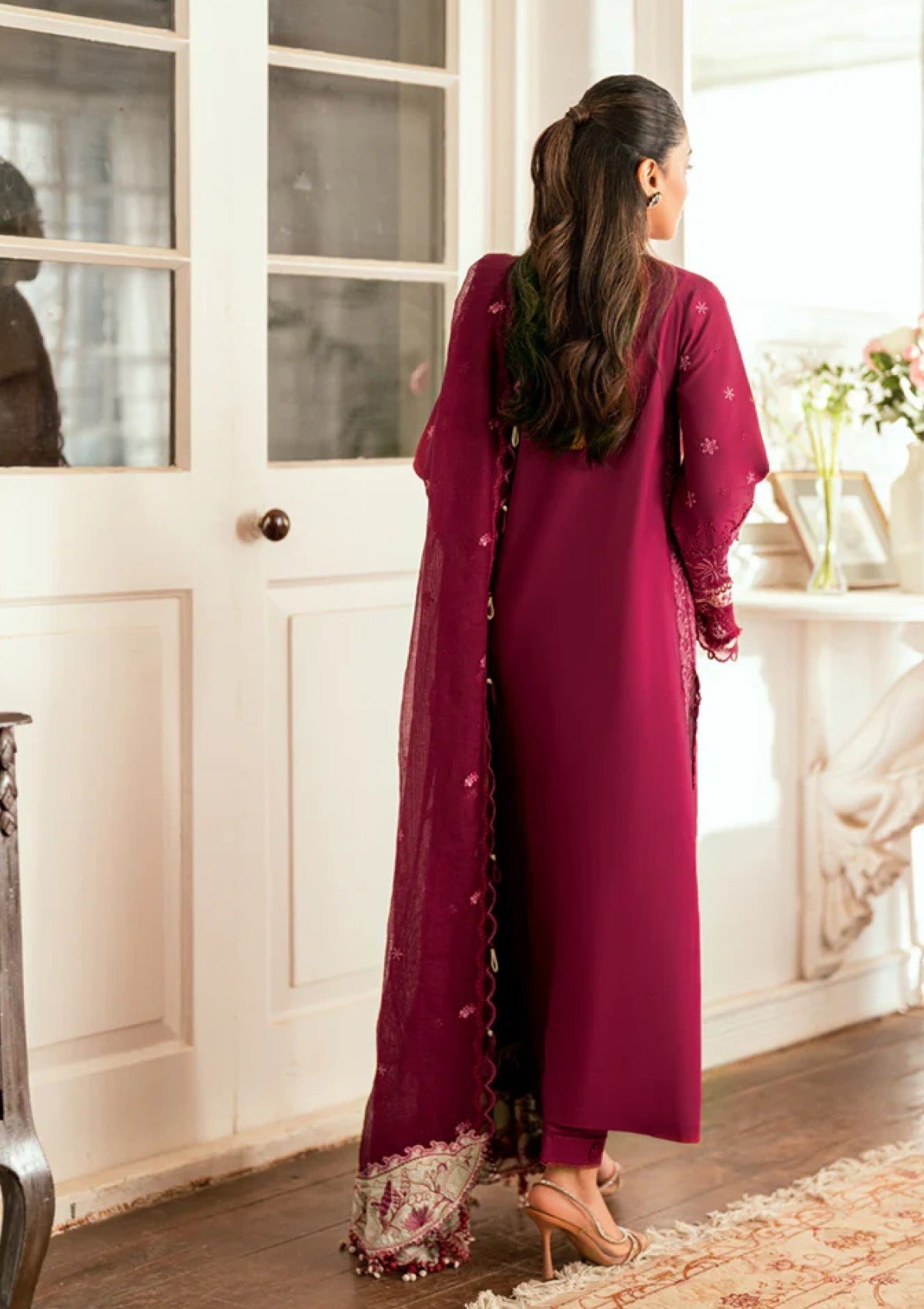 Qalamkar SB#02 Sameen Lawn Luxury Eid Edit 25