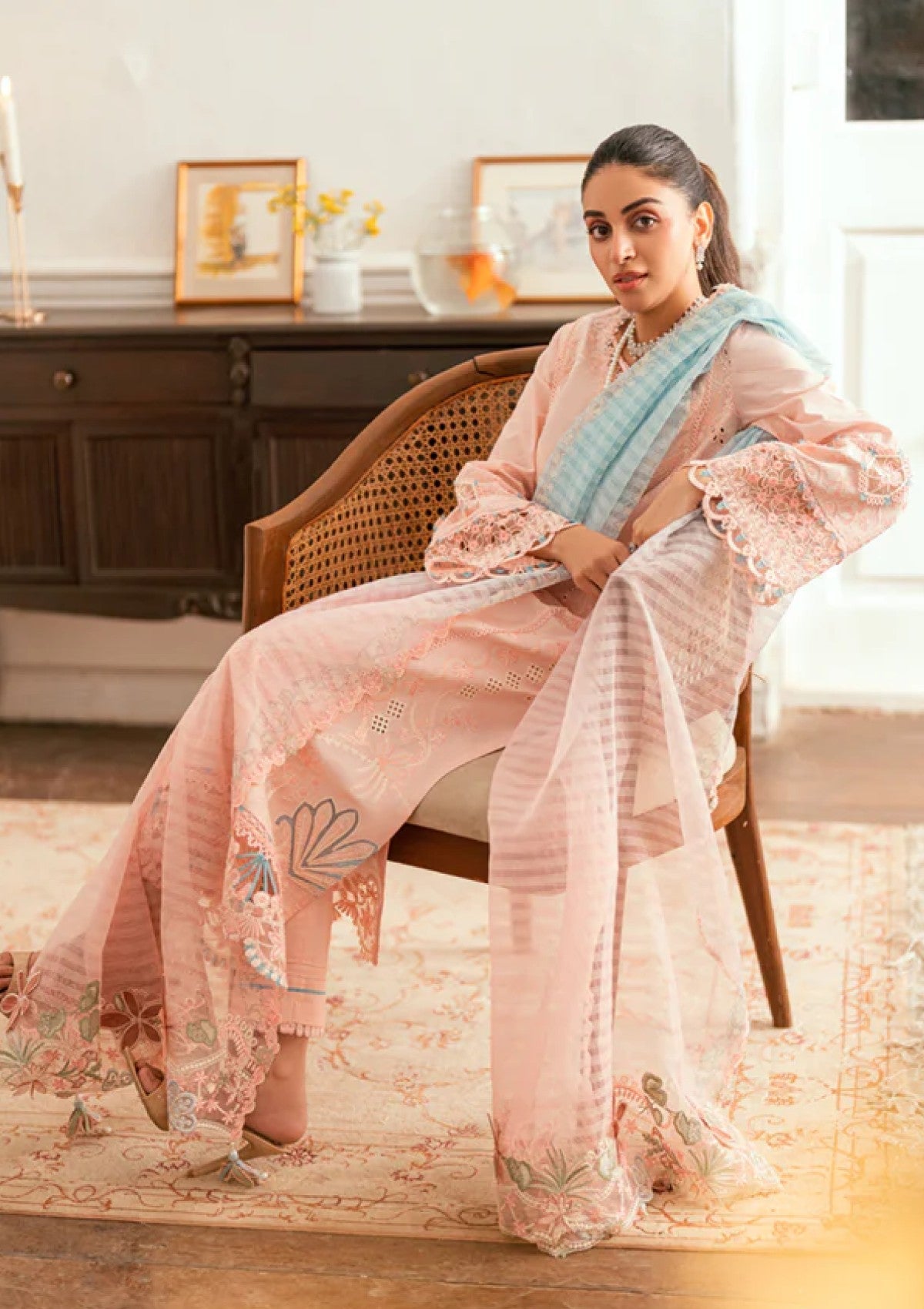 Qalamkar SB#05 Aleeza Lawn Luxury Eid Edit 25