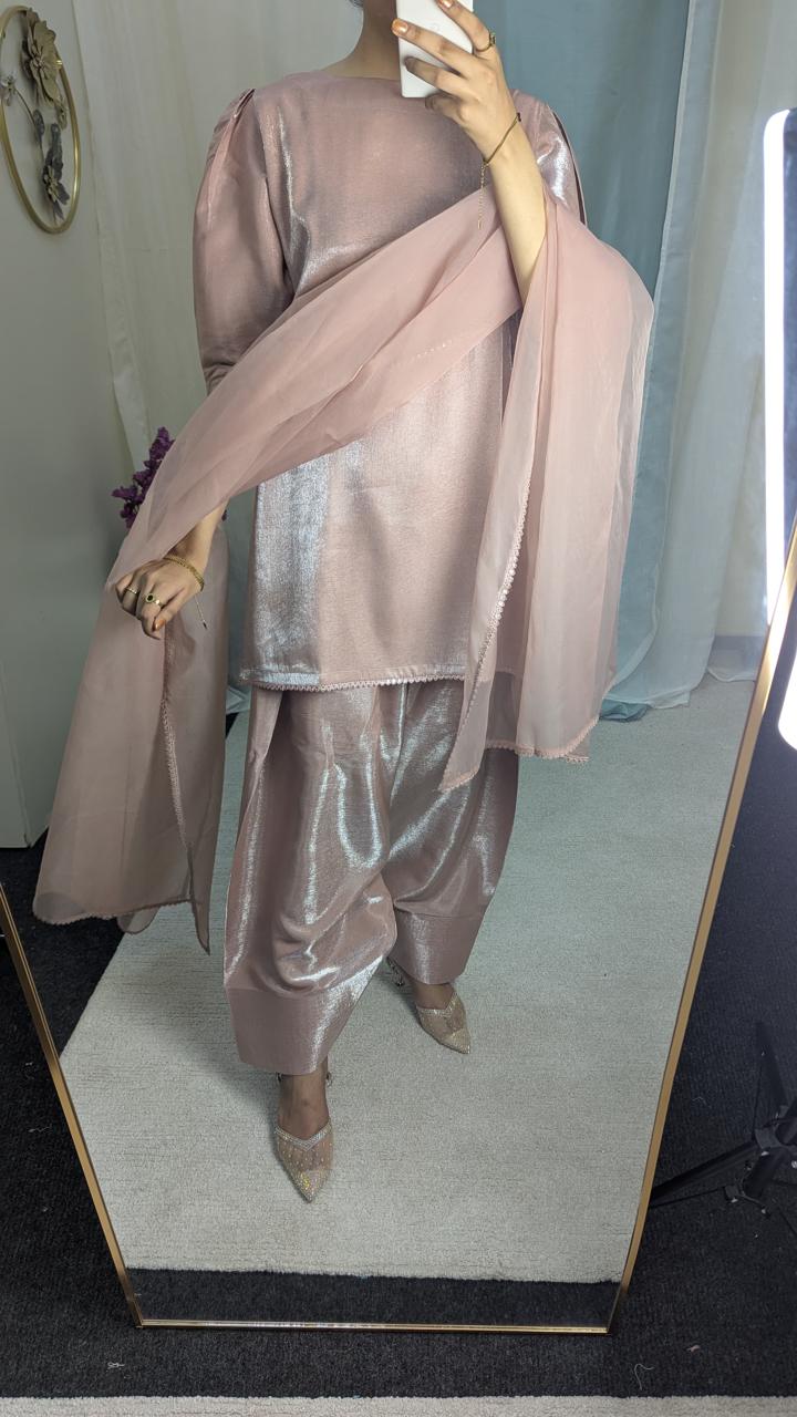 Amna Khurram Zimal-Aug14 Peach Ready to wear