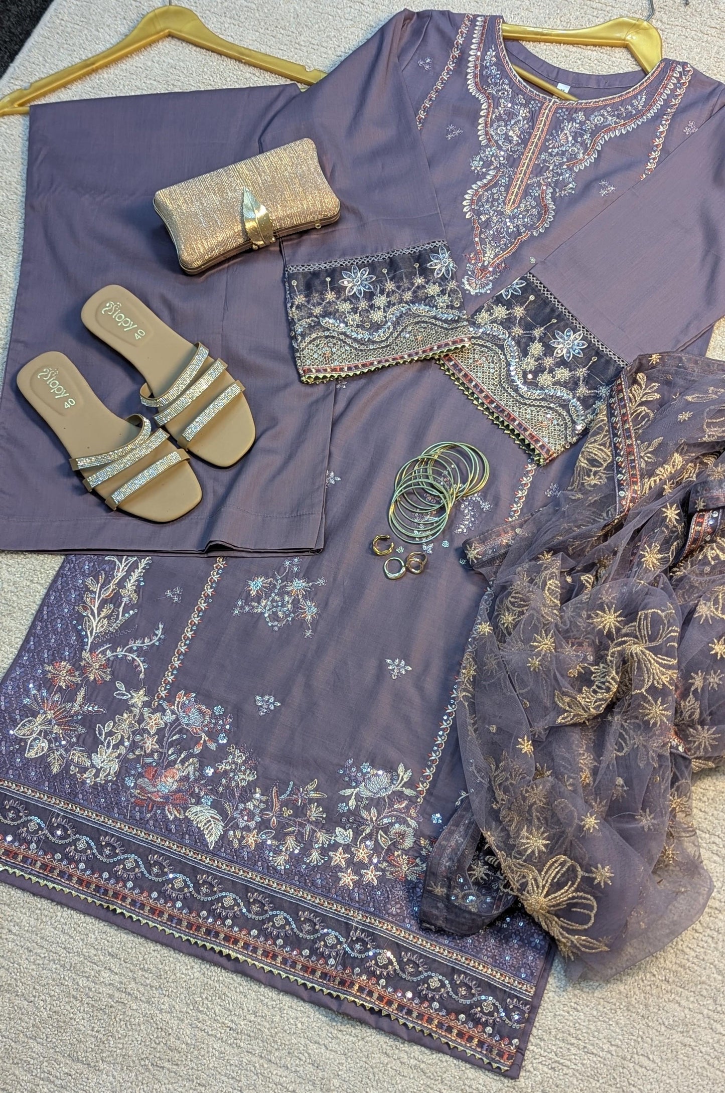 Amna Khurram Saima-Aug12 Purple Ready to wear