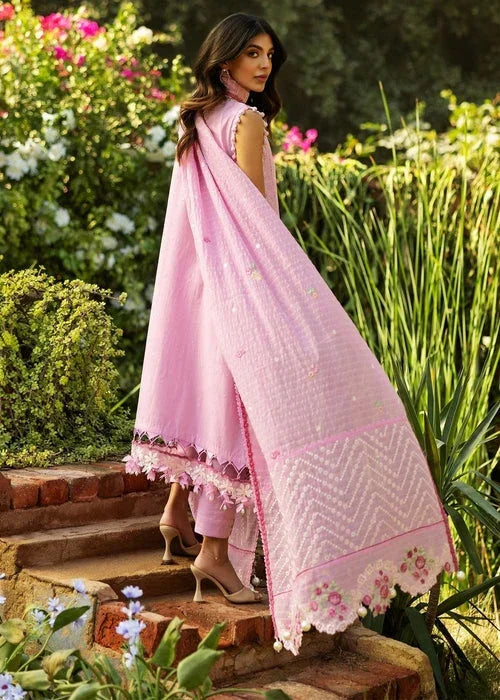 Sadaf Fawad Khan D07-B FRENCH HEART Siraa Embroidered Lawn Unstitched 3Pc Suit