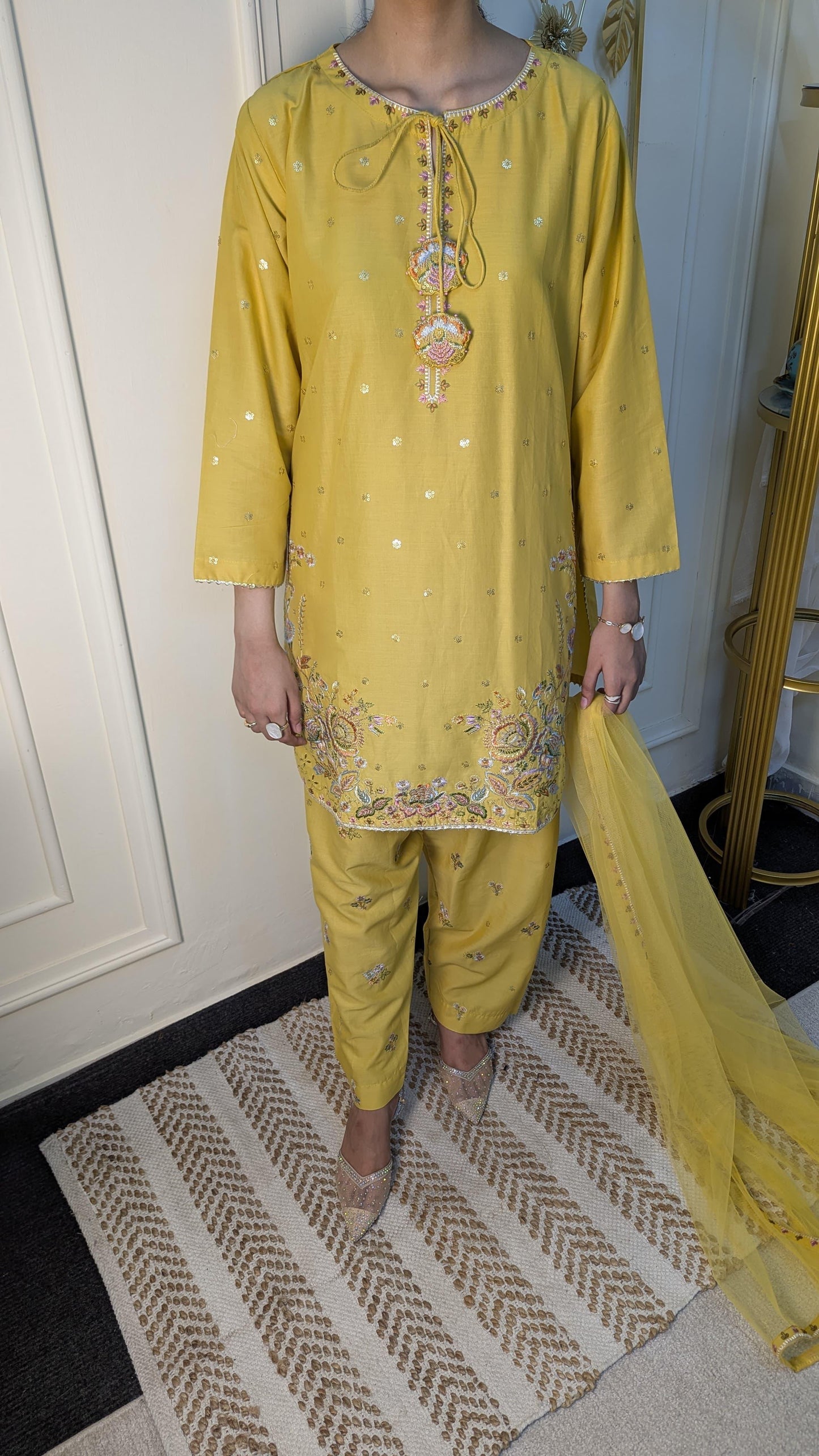 Amna Khurram Saima-Aug04 Yellow Ready to wear