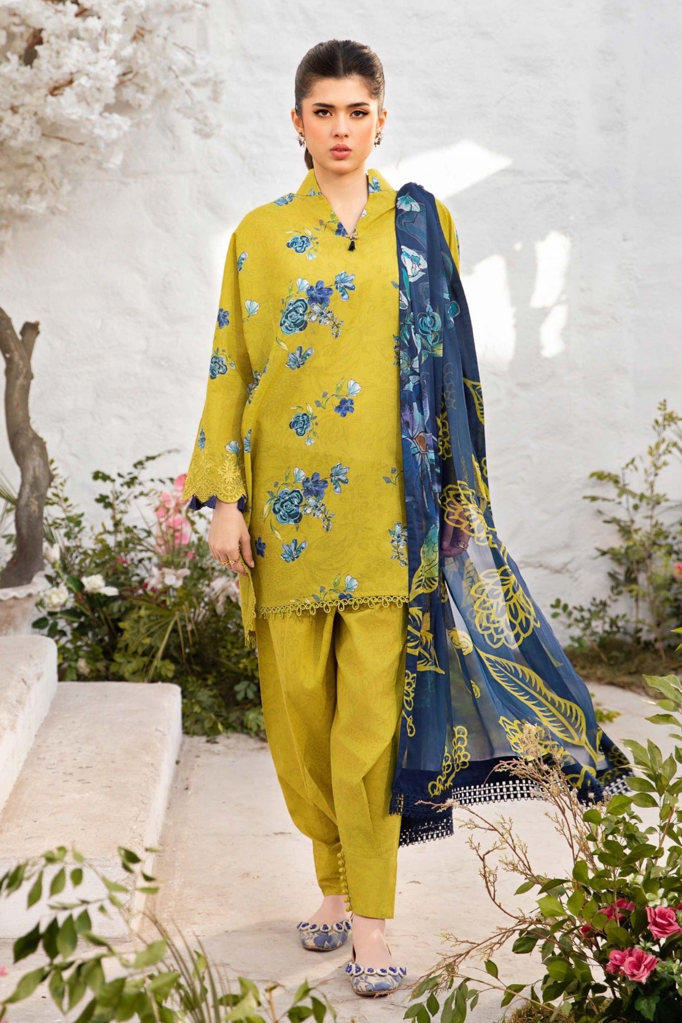 M.Basics By Maria B 02-A Lawn Vol-01 Collection