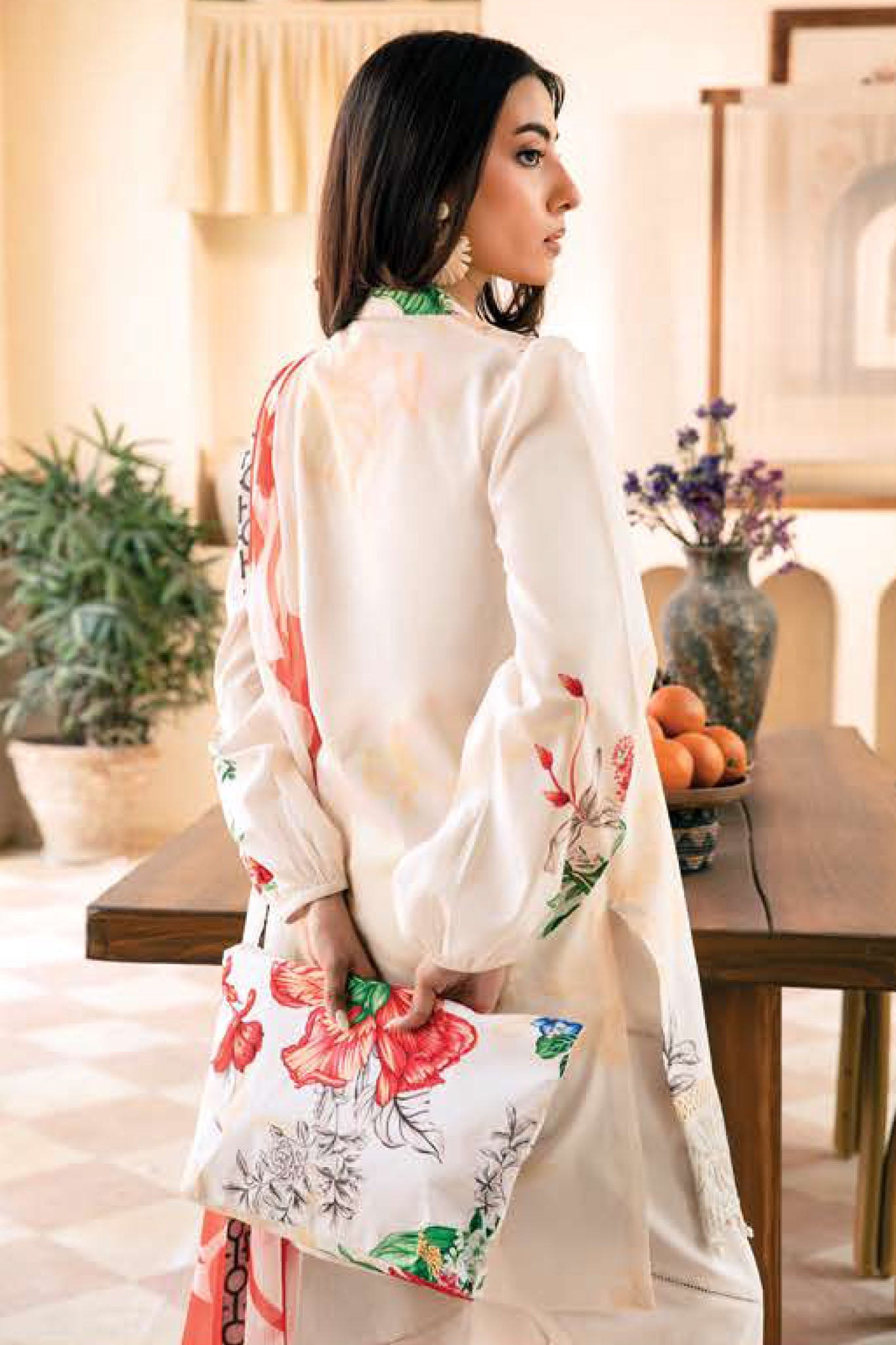 M.Basic by Maria B Unstitched 3 Piece Eid II Lawn Collection'2025-MB-907-B