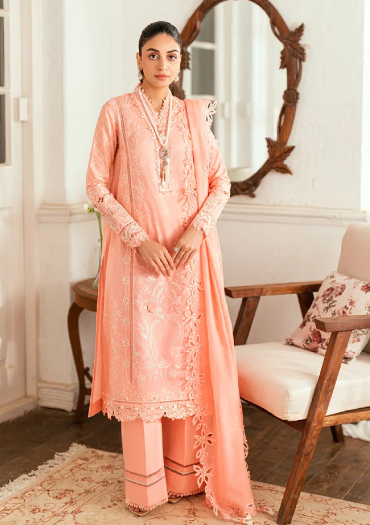 Qalamkar SB#12 Jafa Lawn Luxury Eid Edit 25