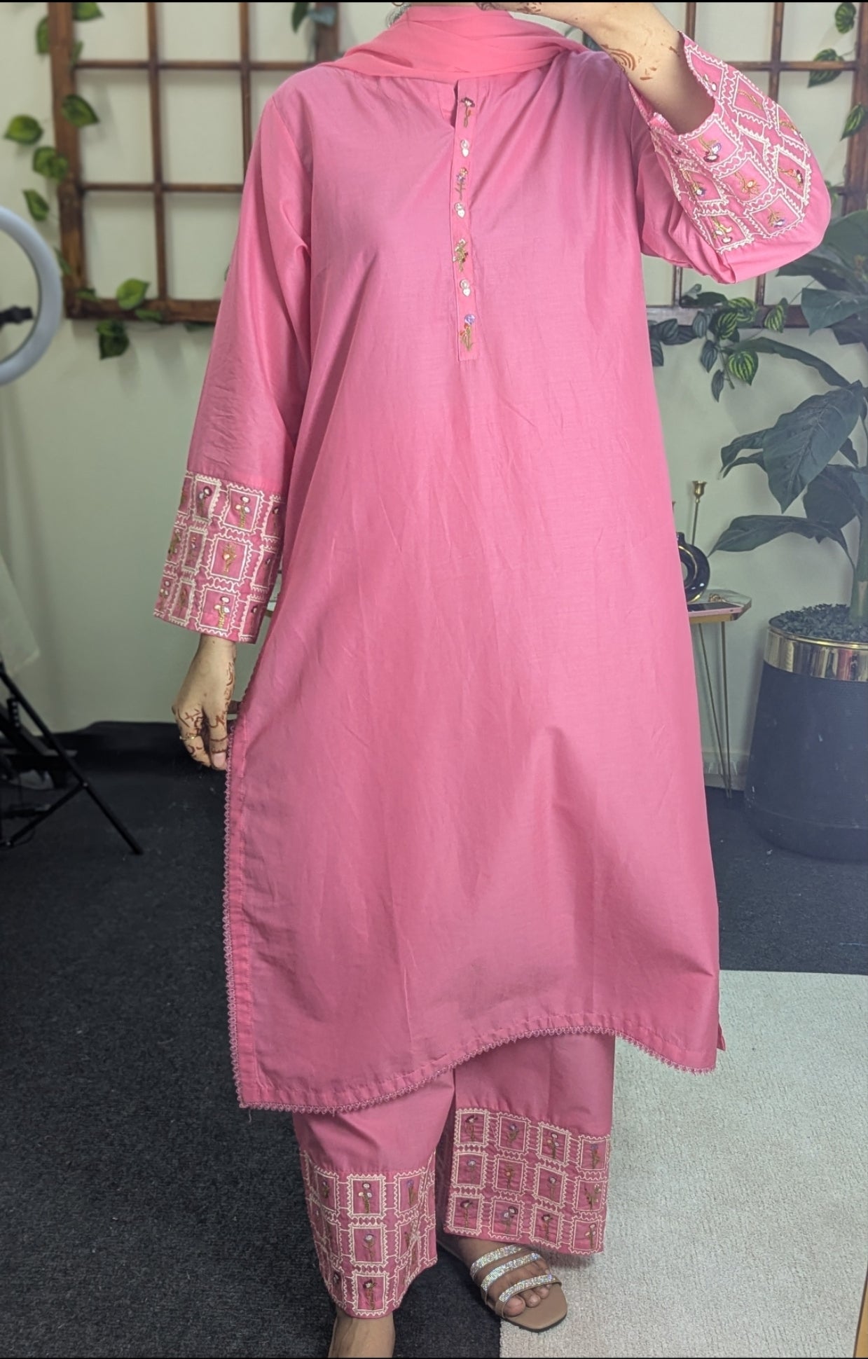 Amna Khurram Zimal-Aug10 Pink Ready to wear