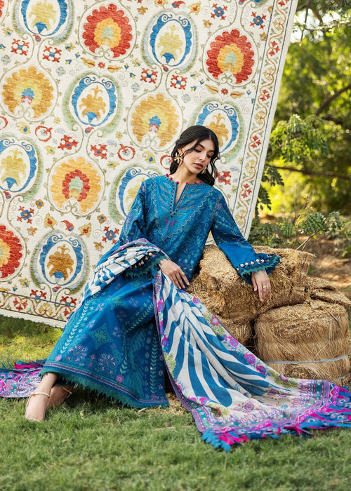 Sadaf Fawad Khan D06-A LIANA Siraa Embroidered Lawn Unstitched 3Pc Suit