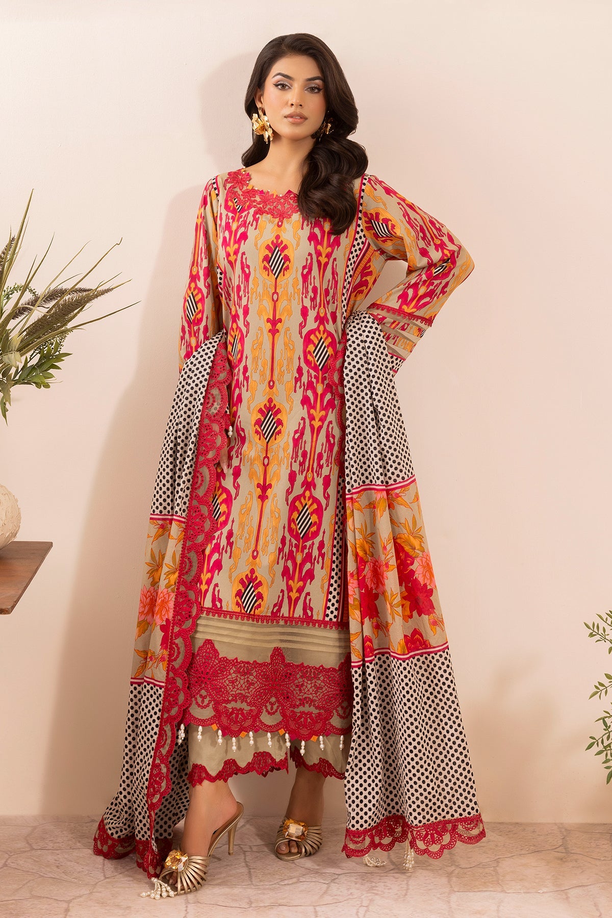 Charizma CRN5-15 3-PC Unstitched Embroidered Lawn Collection