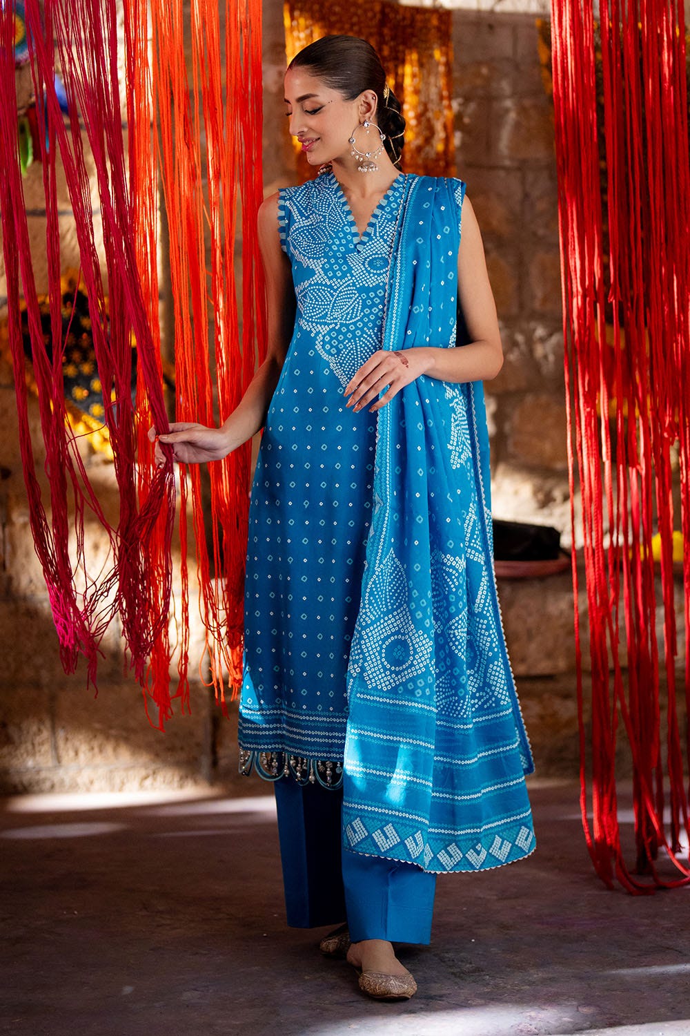 Gulahmed CL-52176 B Lacquer 3 Piece Unstitched Printed Lawn Suit