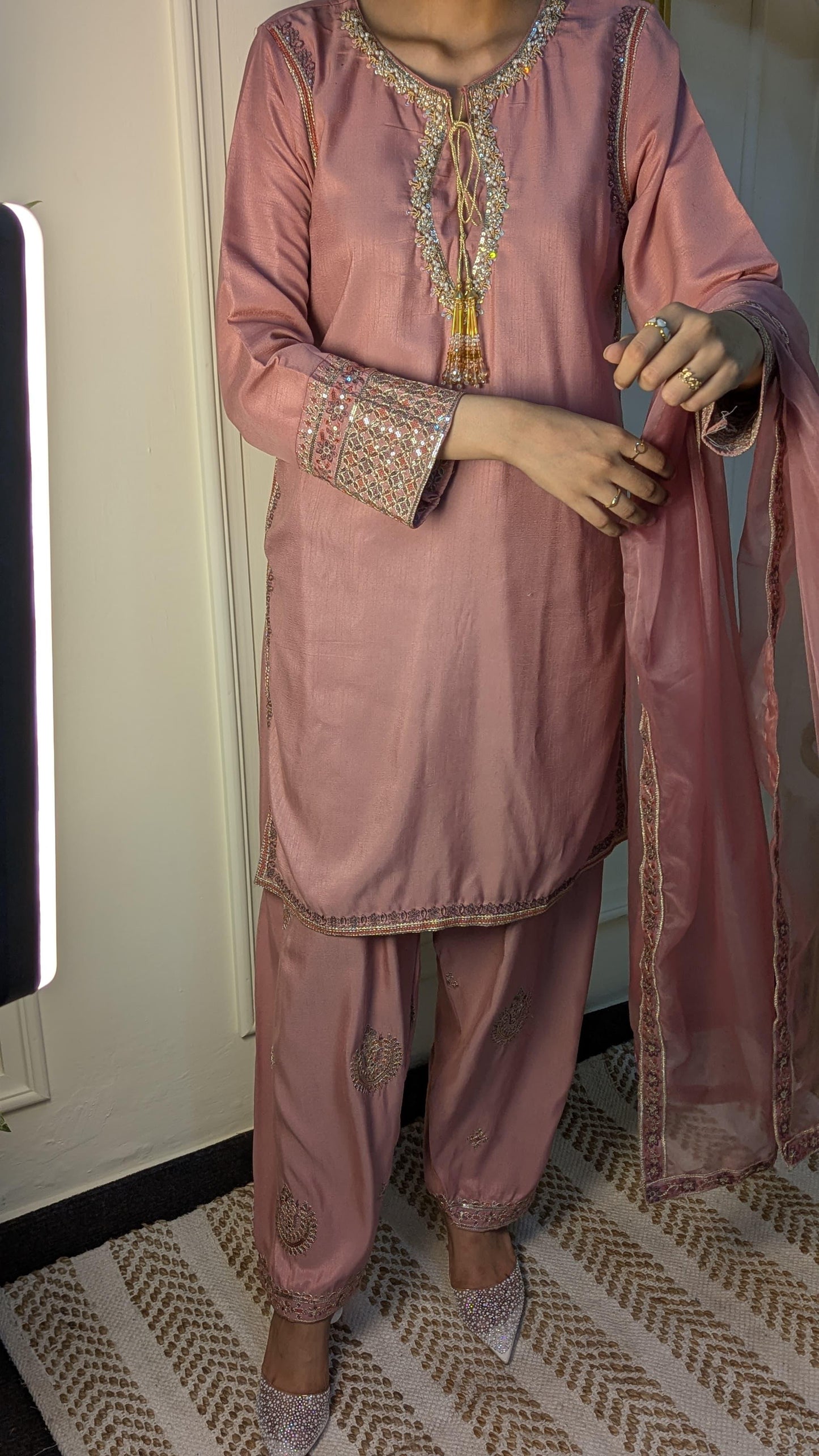 Amna Khurram Saima-Aug09 Pink Ready to wear