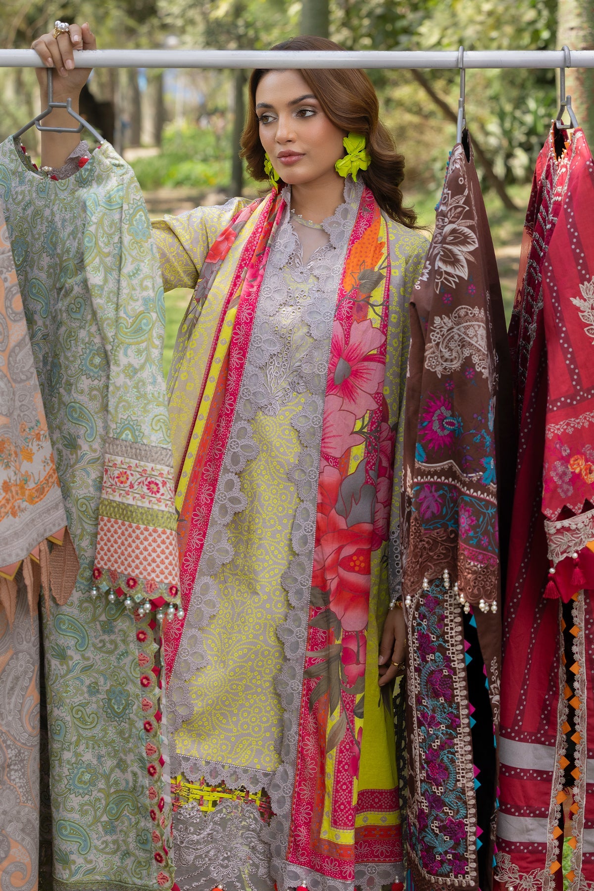 Charizma CRN5-11 3-PC Unstitched Embroidered Lawn Collection