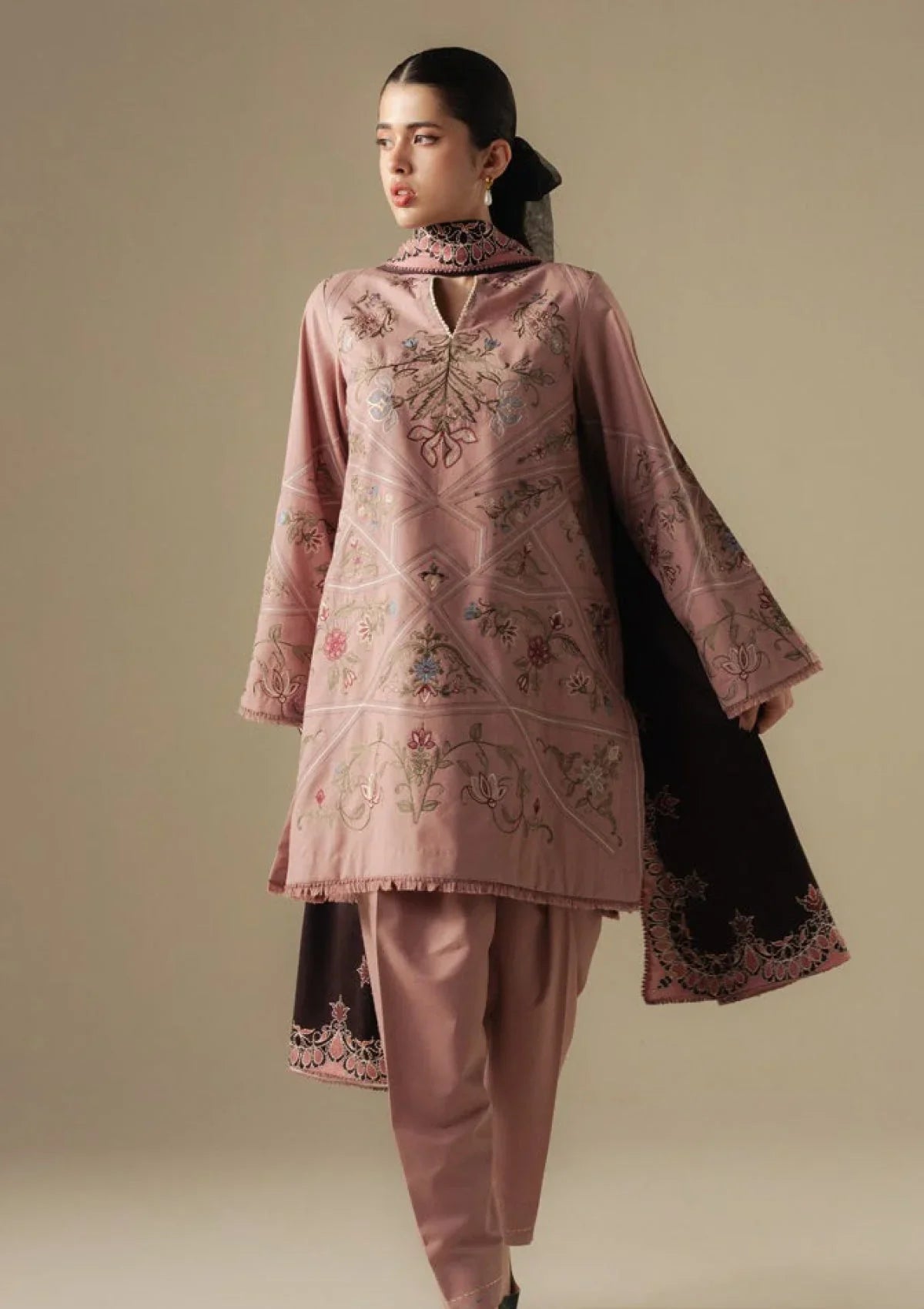 Coco by Zara Shahjahan CORAL-4A Unstitched Winter Collection 25