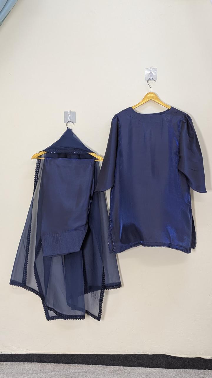Amna Khurram Zimal-Aug14 Blue Ready to wear