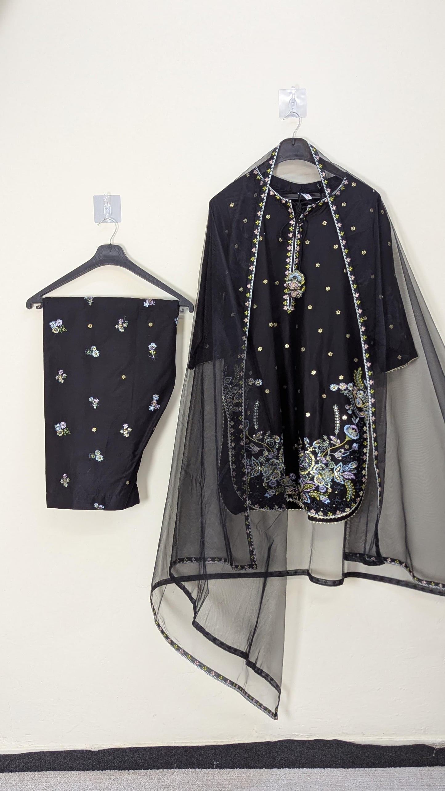 Amna Khurram Saima-Aug04 Black Ready to wear