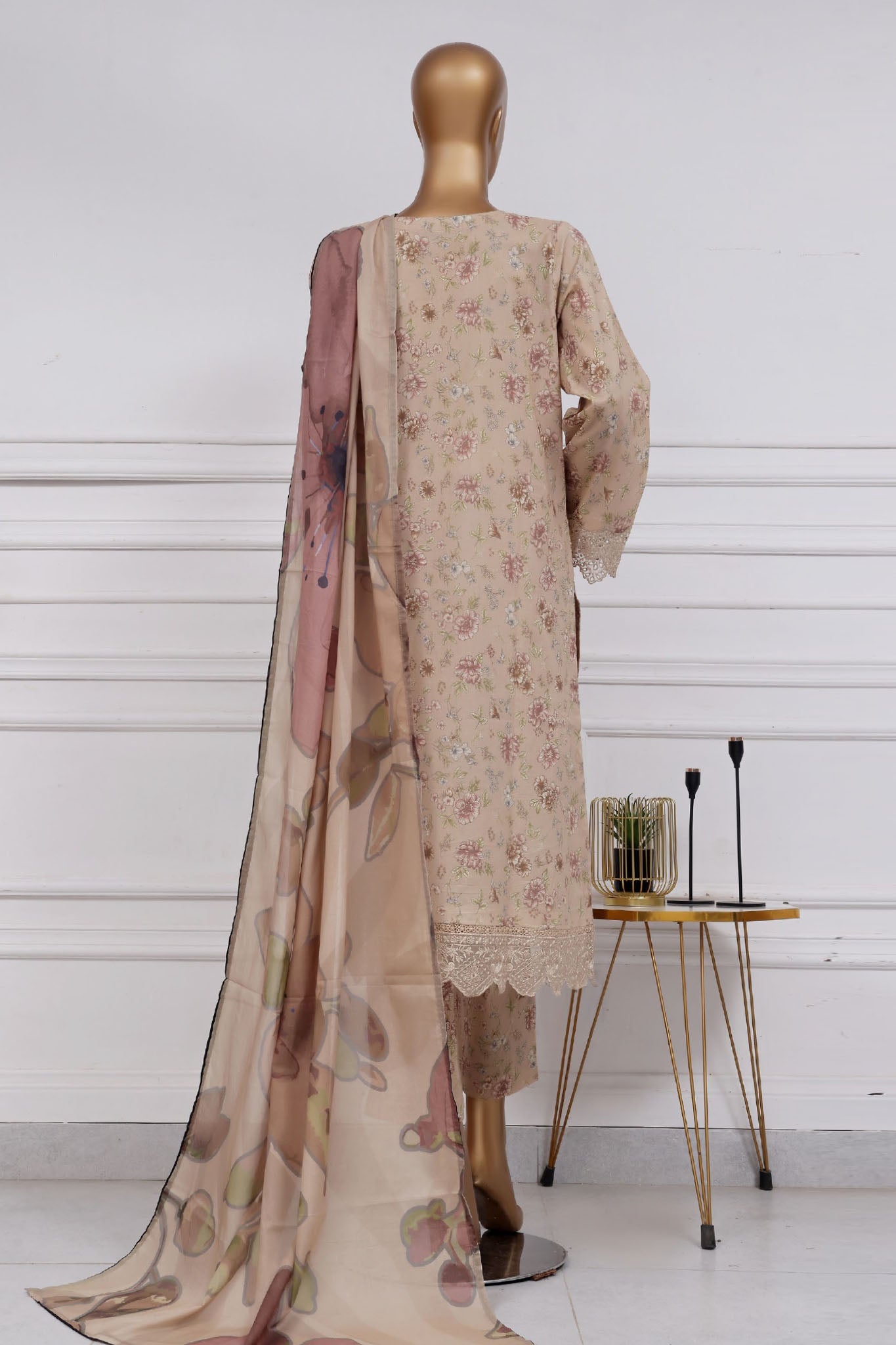 Raya By Sada Bahar Stitched 3 Piece Festive Emb Lawn Vol-02 Collection'2025-CW-83-Skin