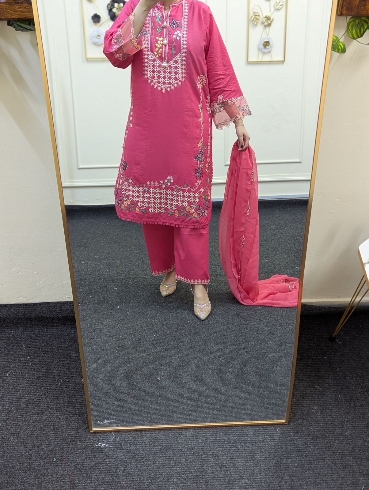Amna Khurram Pink 3pc Ready to wear