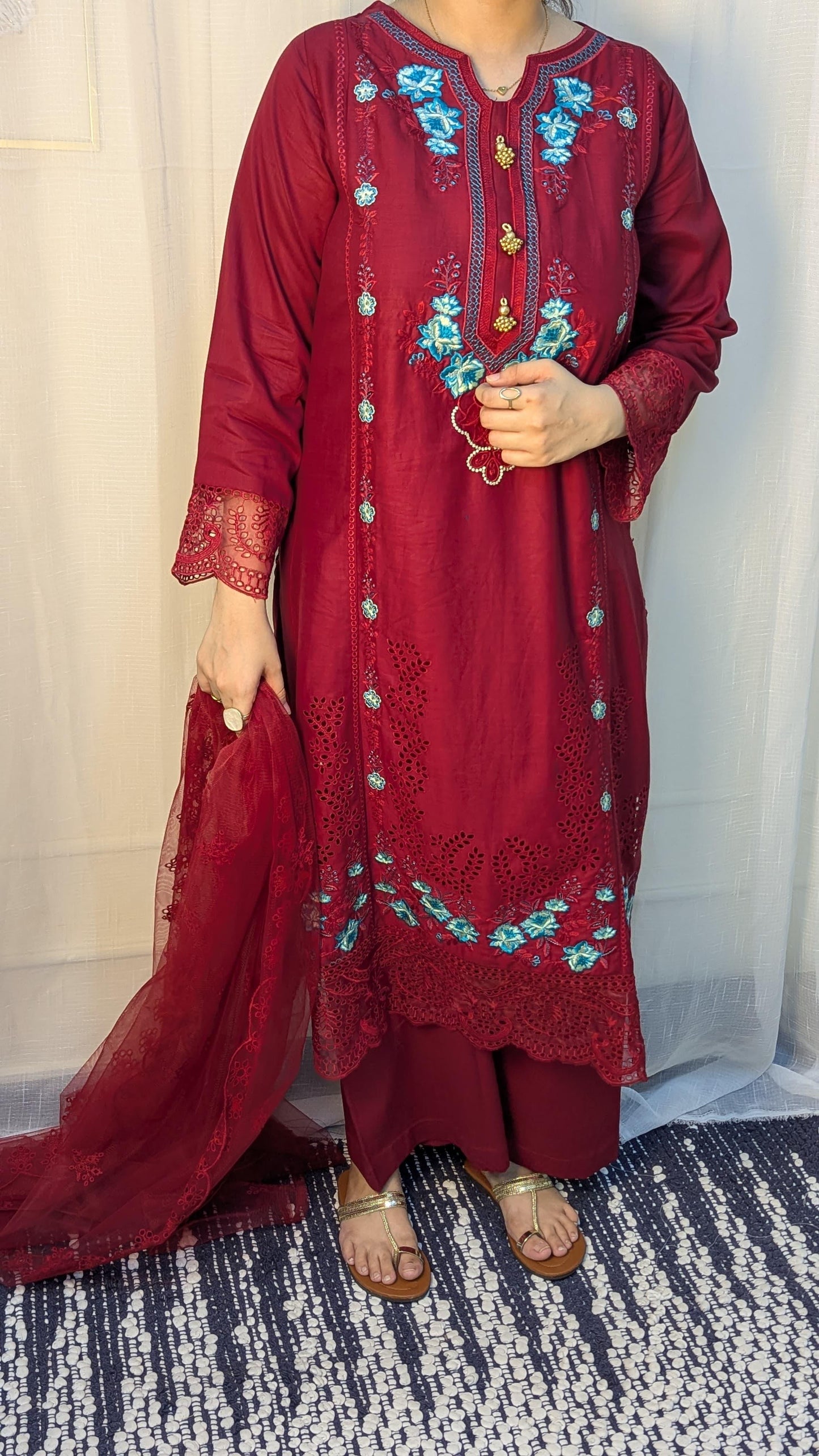 Amna Khurram Saima-Aug13 Red Ready to wear