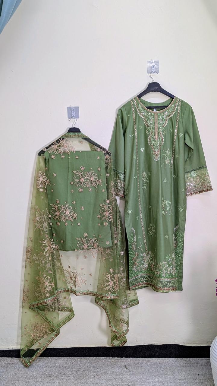 Amna Khurram Saima-Aug12 Green Ready to wear
