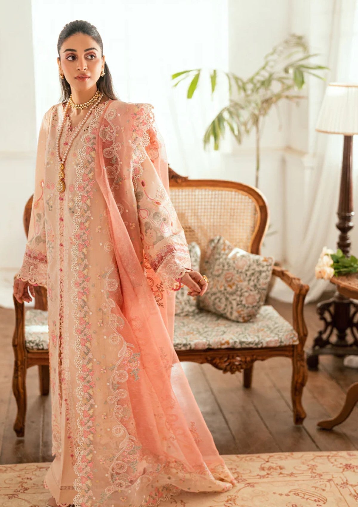 Qalamkar SB#07 Zoya Lawn Luxury Eid Edit 25