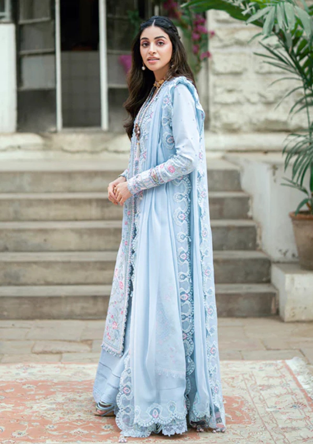Qalamkar SB#04 Zarish Lawn Luxury Eid Edit 25