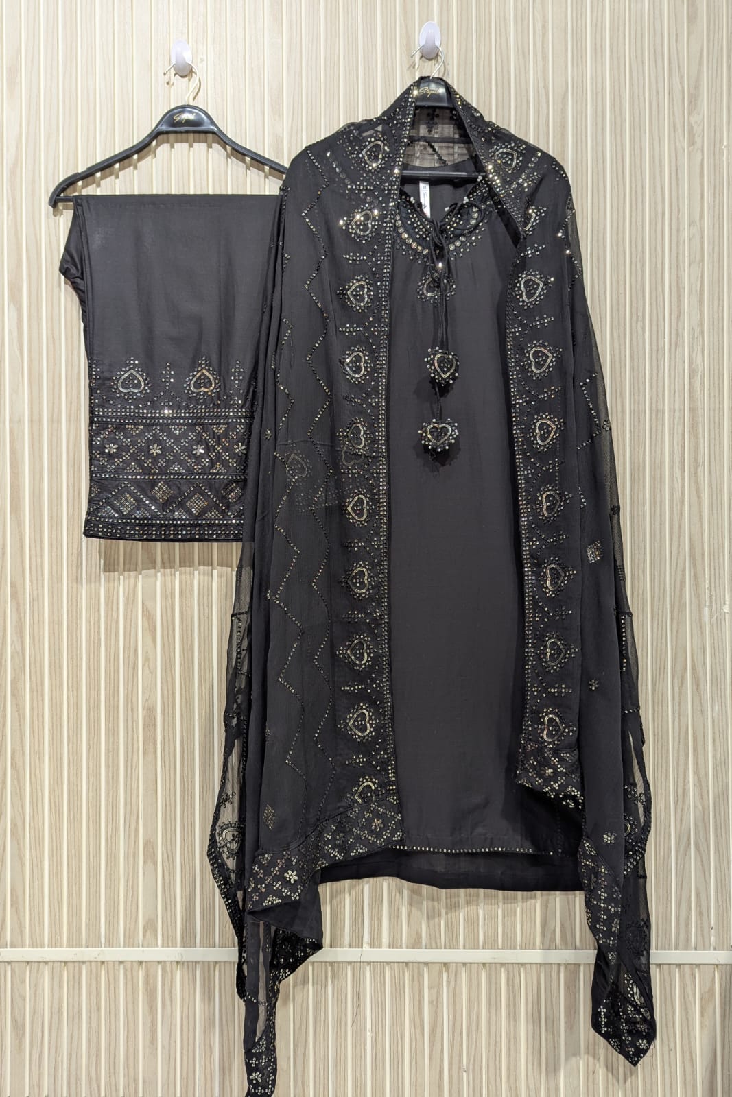 Amna Khurram Saima-Aug05 Black Ready to wear
