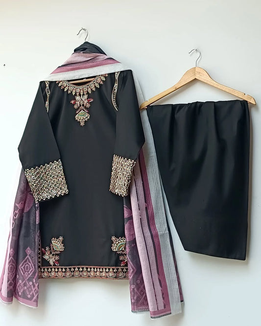 Amna Khurram Jugnu 1B 3pc Farshi Shalwar Ready to wear