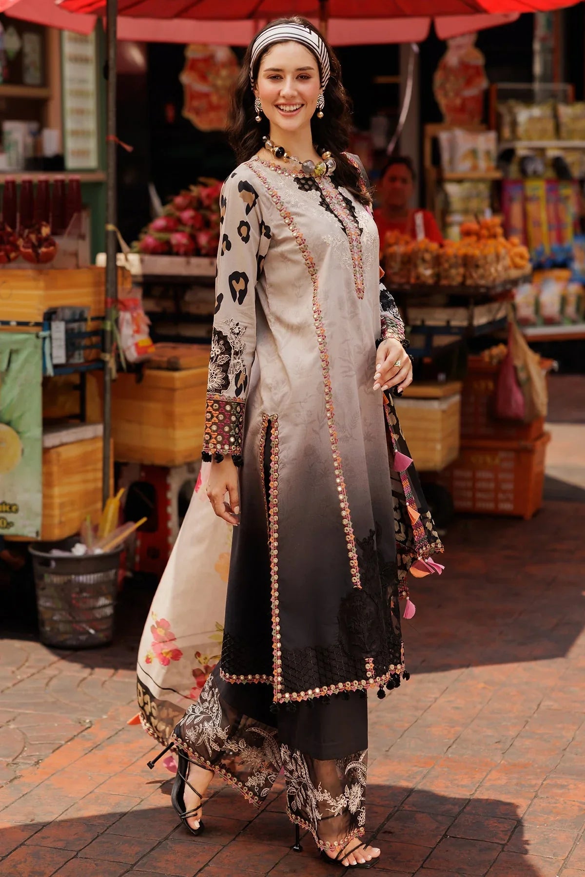 Charizma CRB5-16 Rang e Bahar Vol 2 3-PC Unstitched Embroidered Lawn Collection
