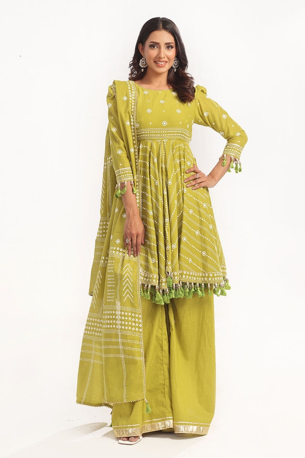 Gulahmed CL-52185 B Lacquer 3 Piece Unstitched Printed Lawn Suit