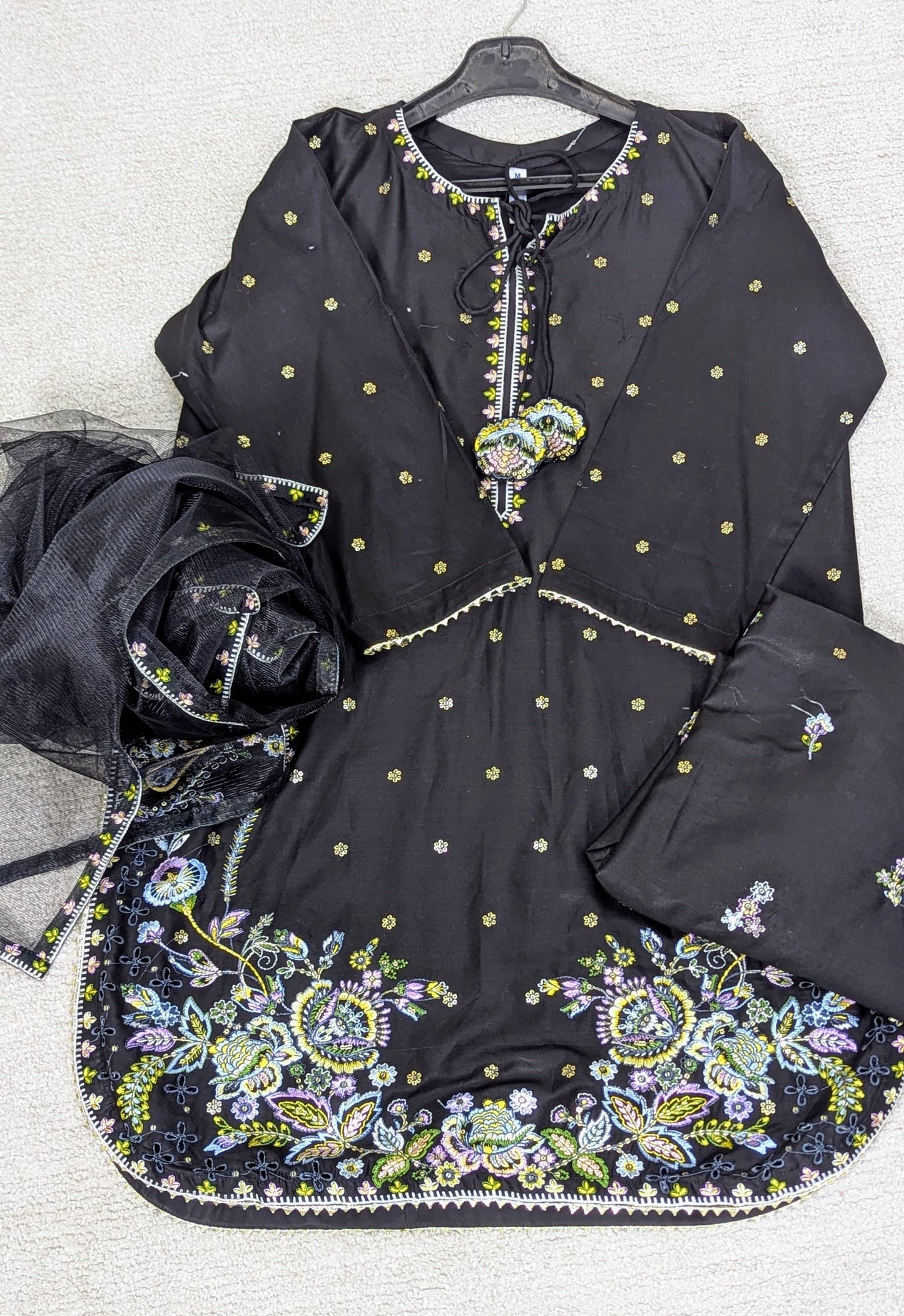 Amna Khurram Saima-Aug04 Black Ready to wear
