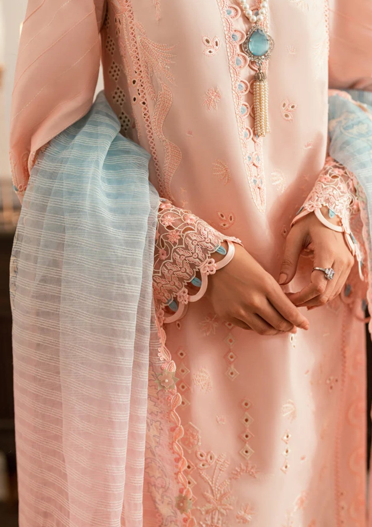 Qalamkar SB#05 Aleeza Lawn Luxury Eid Edit 25