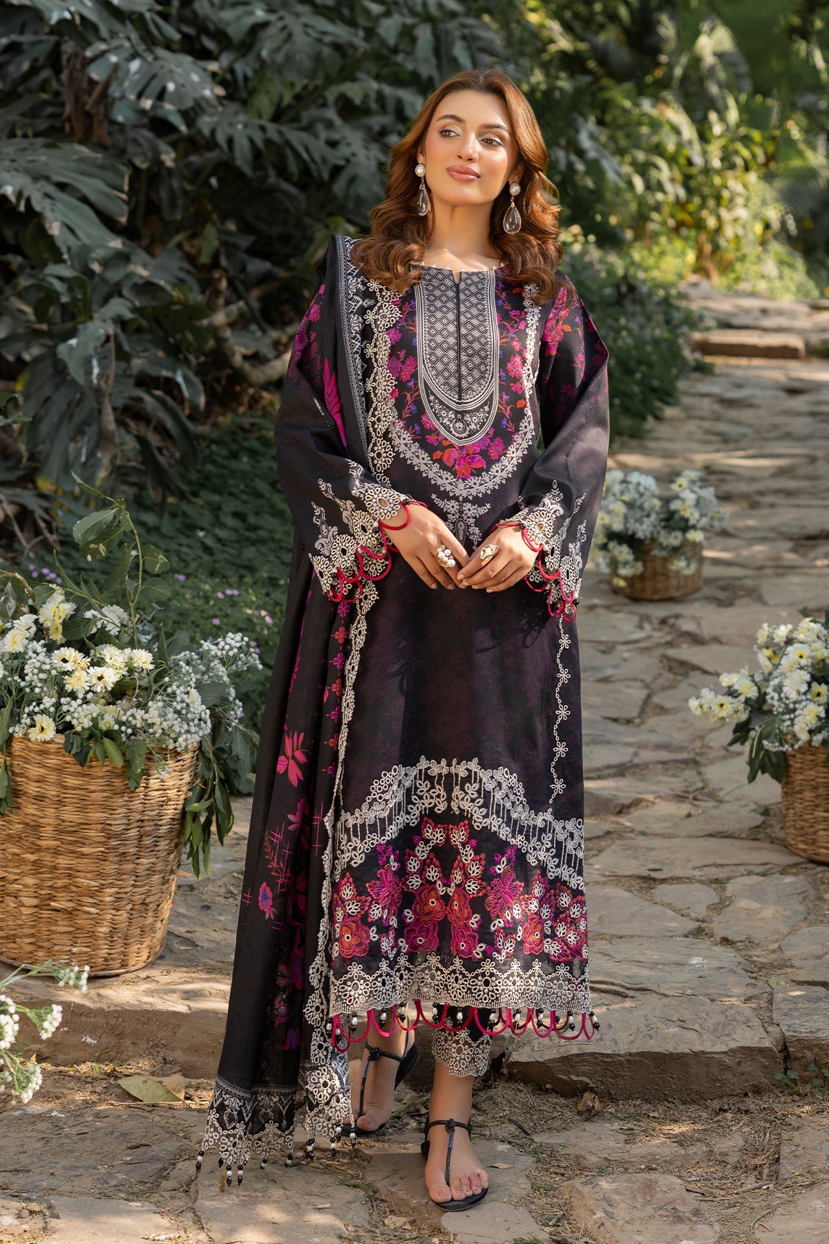 Charizma CRN5-08 3-PC Unstitched Embroidered Lawn Collection