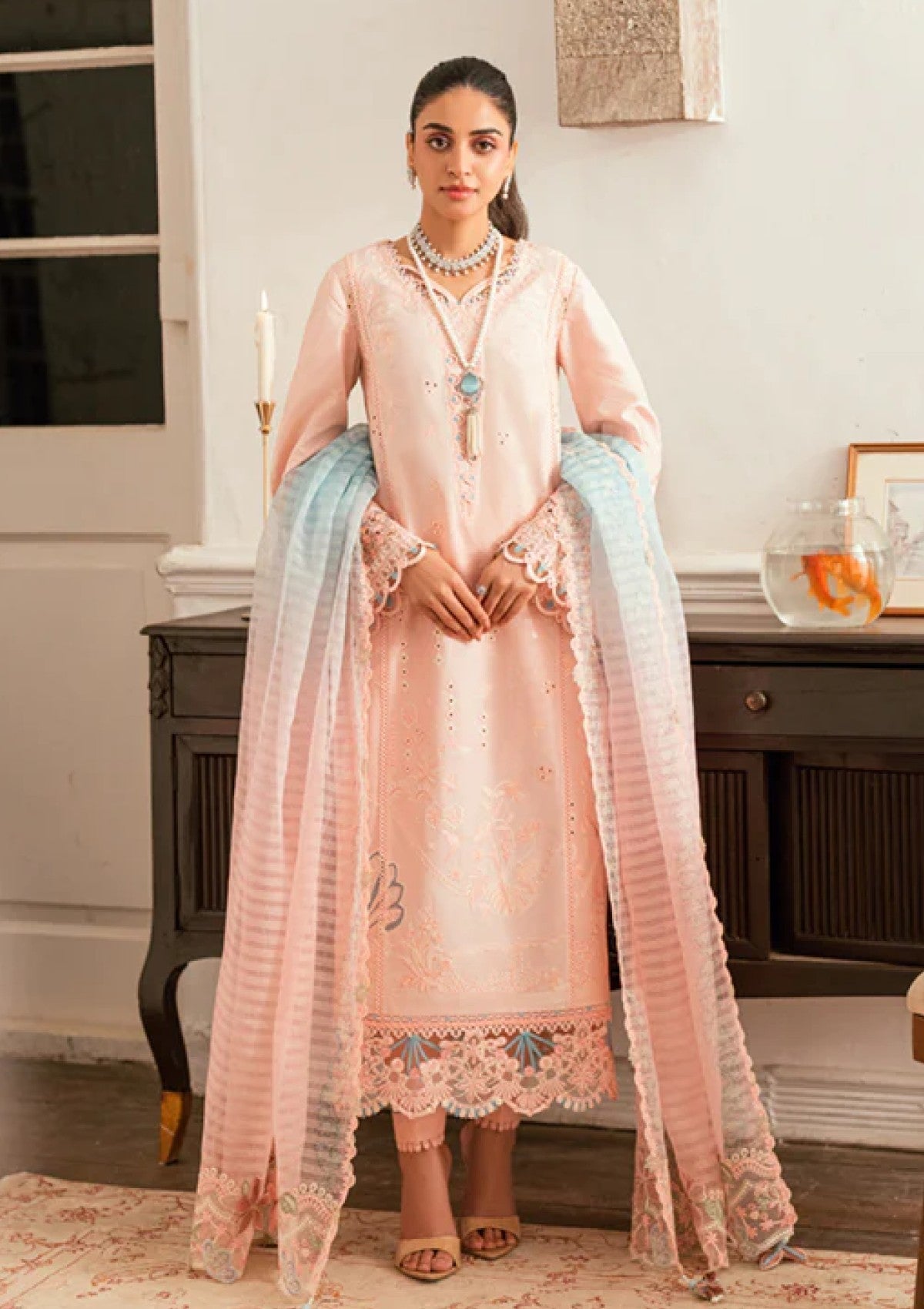 Qalamkar SB#05 Aleeza Lawn Luxury Eid Edit 25