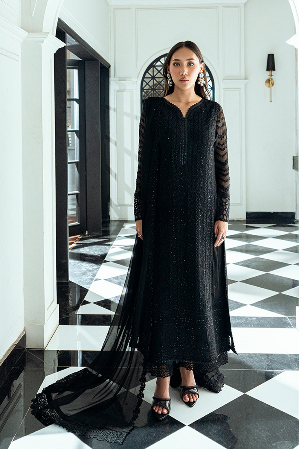 Azure Raven Drape Ensembles Festive Collection